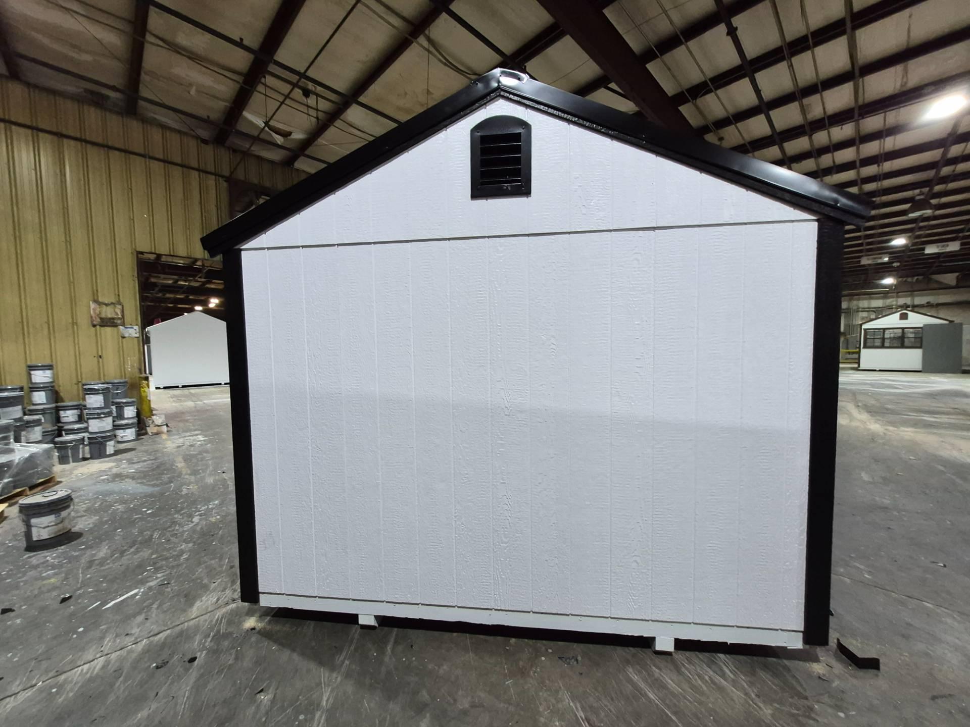 Standard Utility 10x12 portable building in White