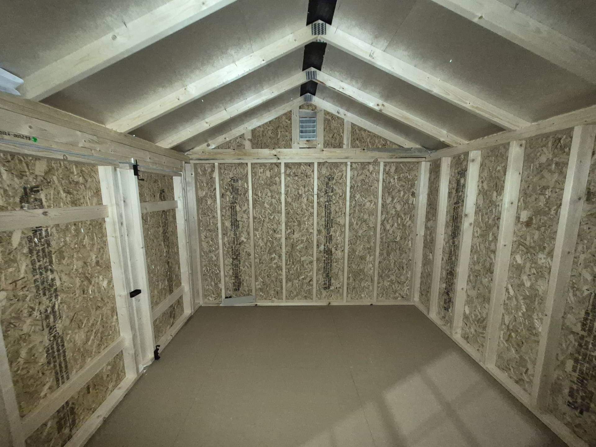 Standard Utility 10x12 portable building in White