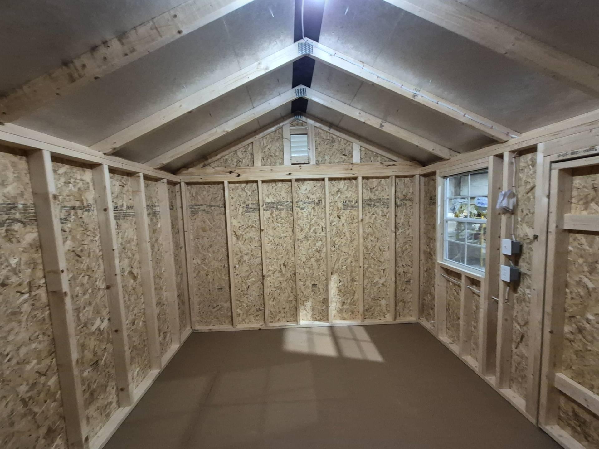 Standard Utility 10x12 portable building in Gray Heron