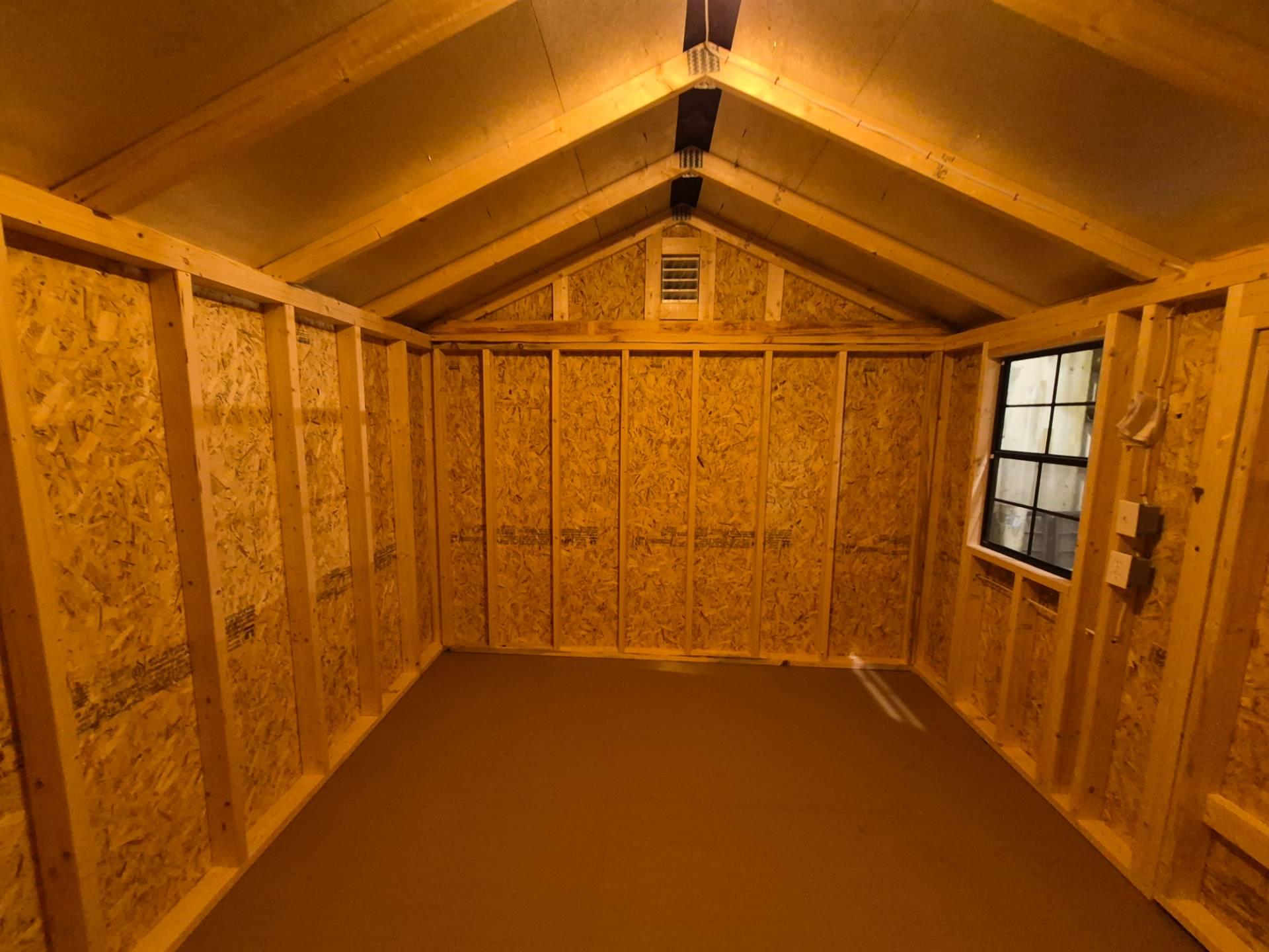 Standard Utility 10x12 portable building in White
