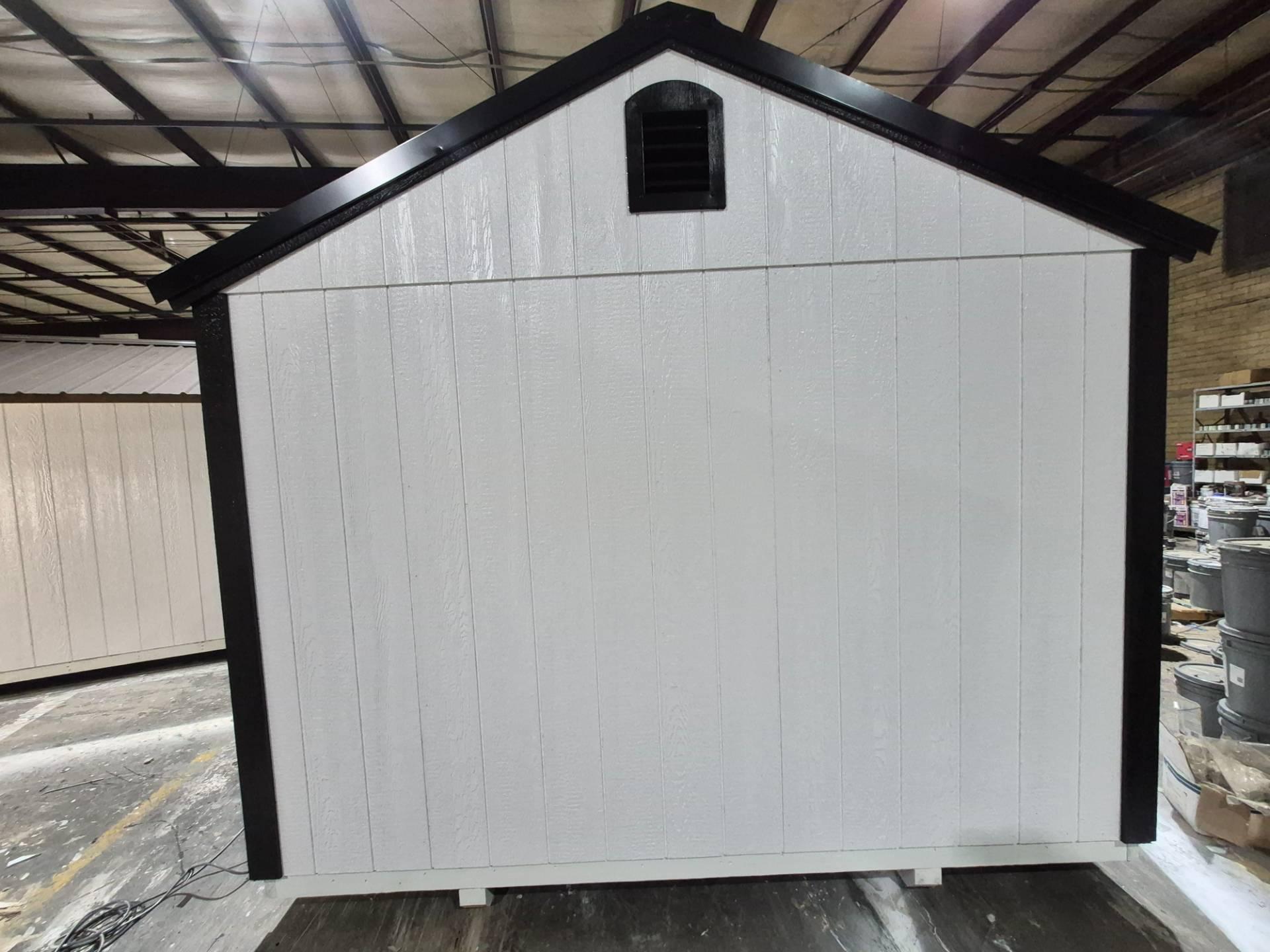 Standard Utility 10x12 portable building in White