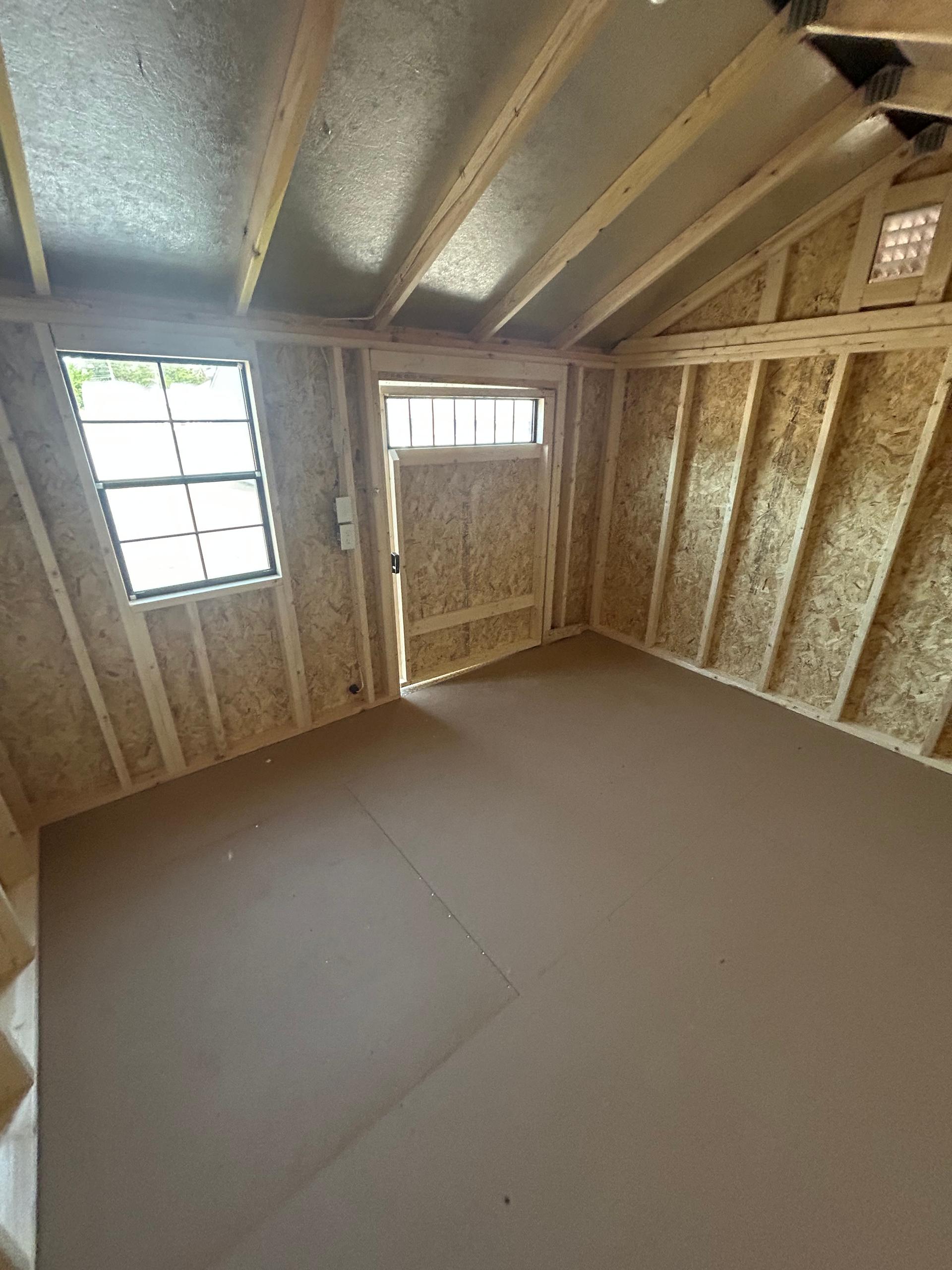 Standard Utility 10x12 portable building in White