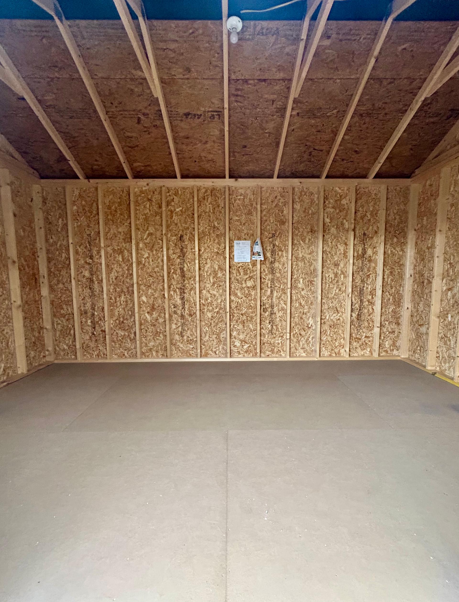 Standard Utility 10x16 portable building in Dress Blues