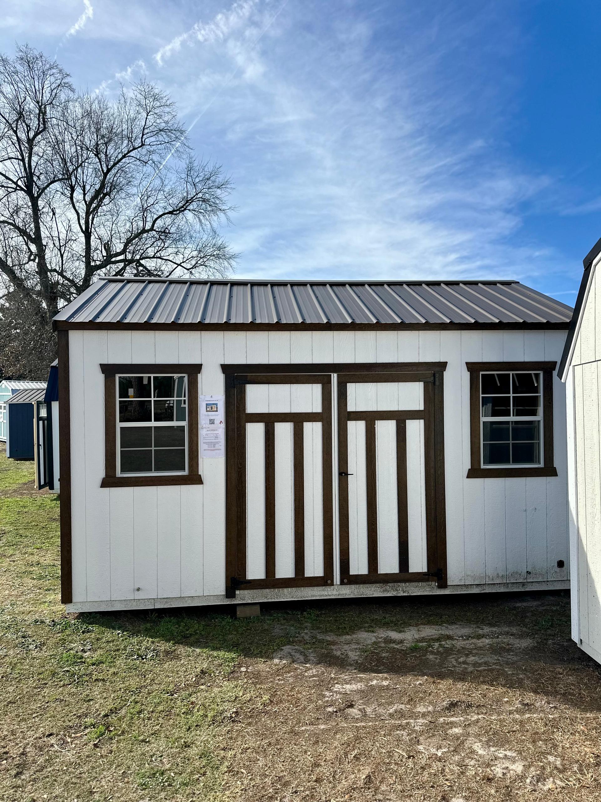 Standard Utility 10x16 portable building in White