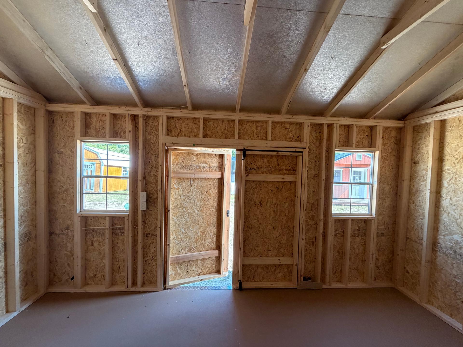 Standard Utility 10x16 portable building in Redwood