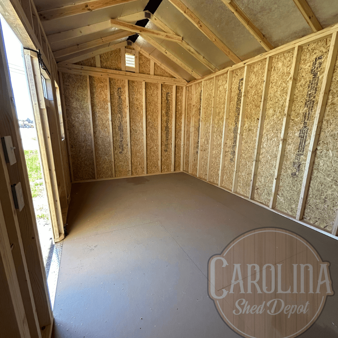Standard Utility 10x16 portable building in Bark
