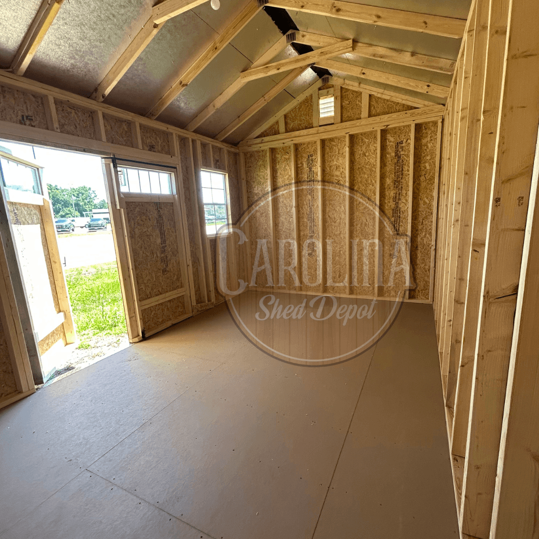 Standard Utility 10x16 portable building in Bark