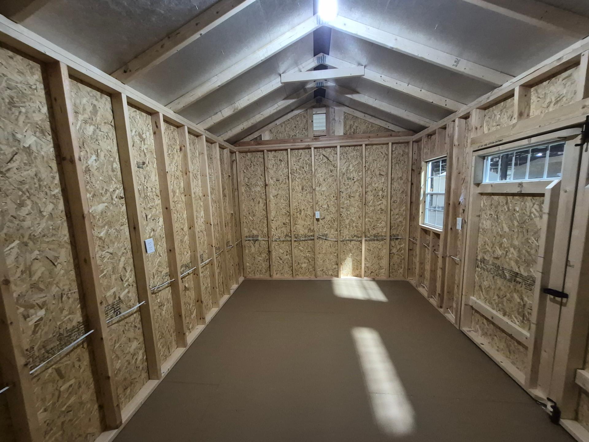 Standard Utility 10x16 portable building in Pavillion Beige
