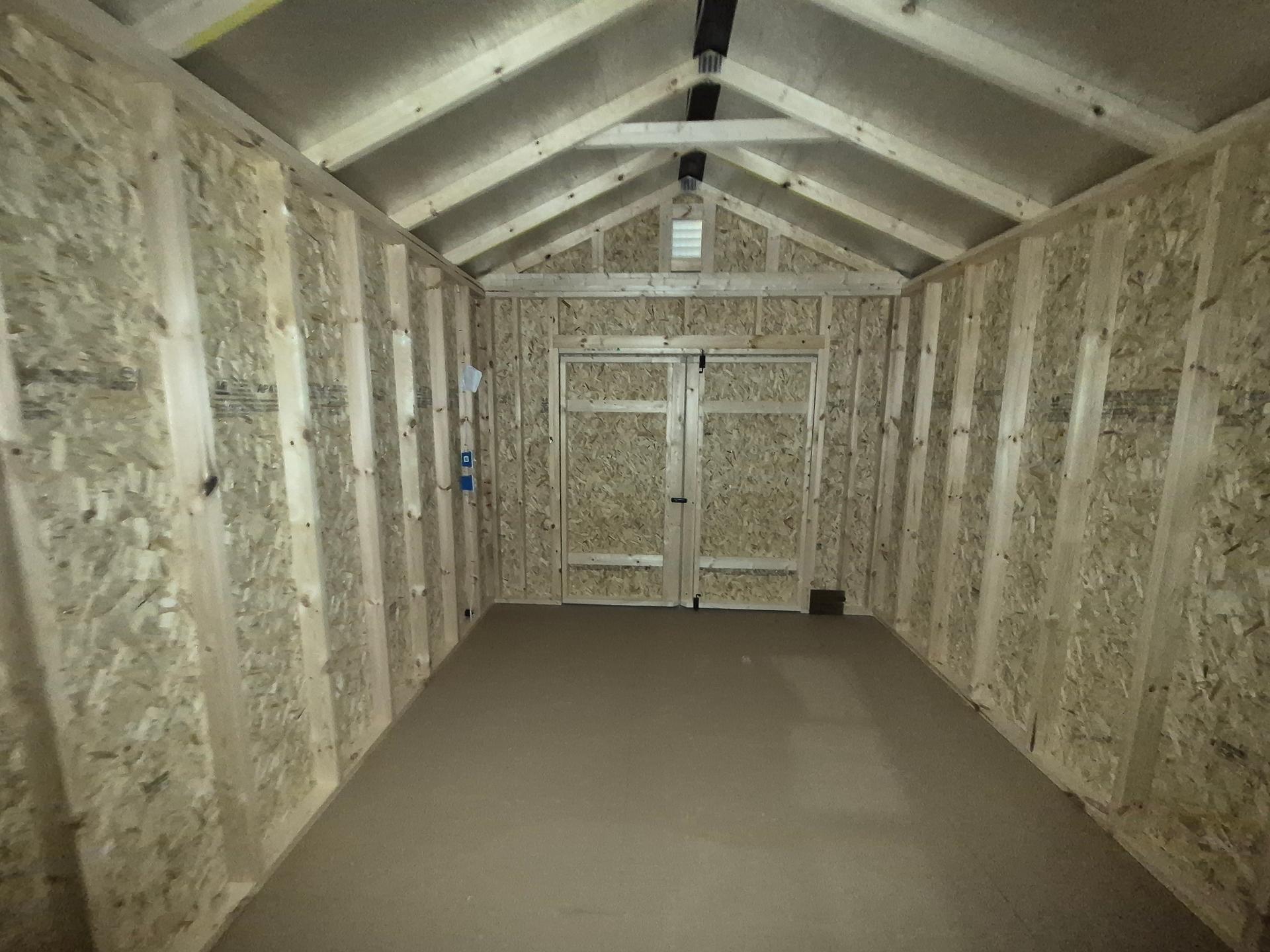 Standard Utility 10x16 portable building in Gray Heron