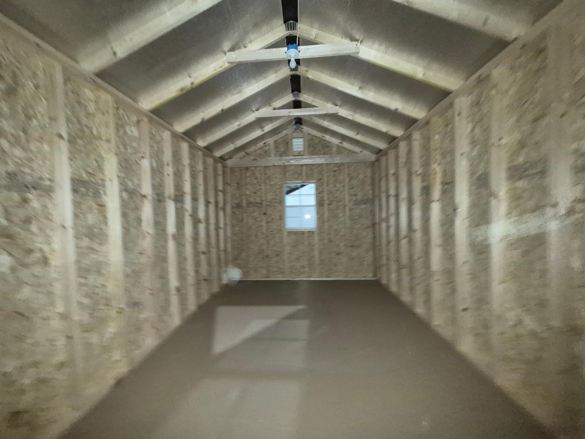 Standard Utility 10x16 portable building in Gray Heron