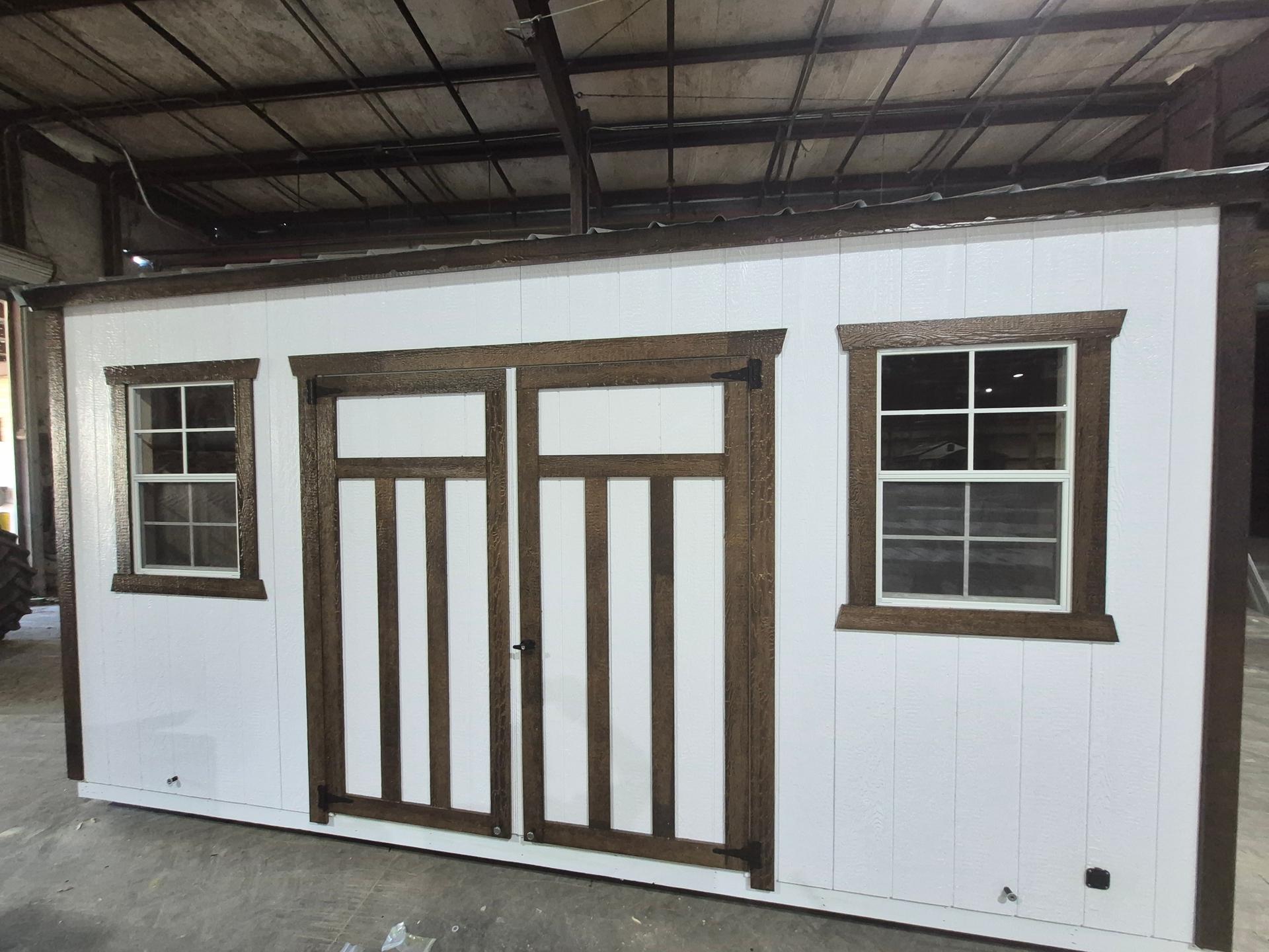 Standard Utility 10x16 portable building in White