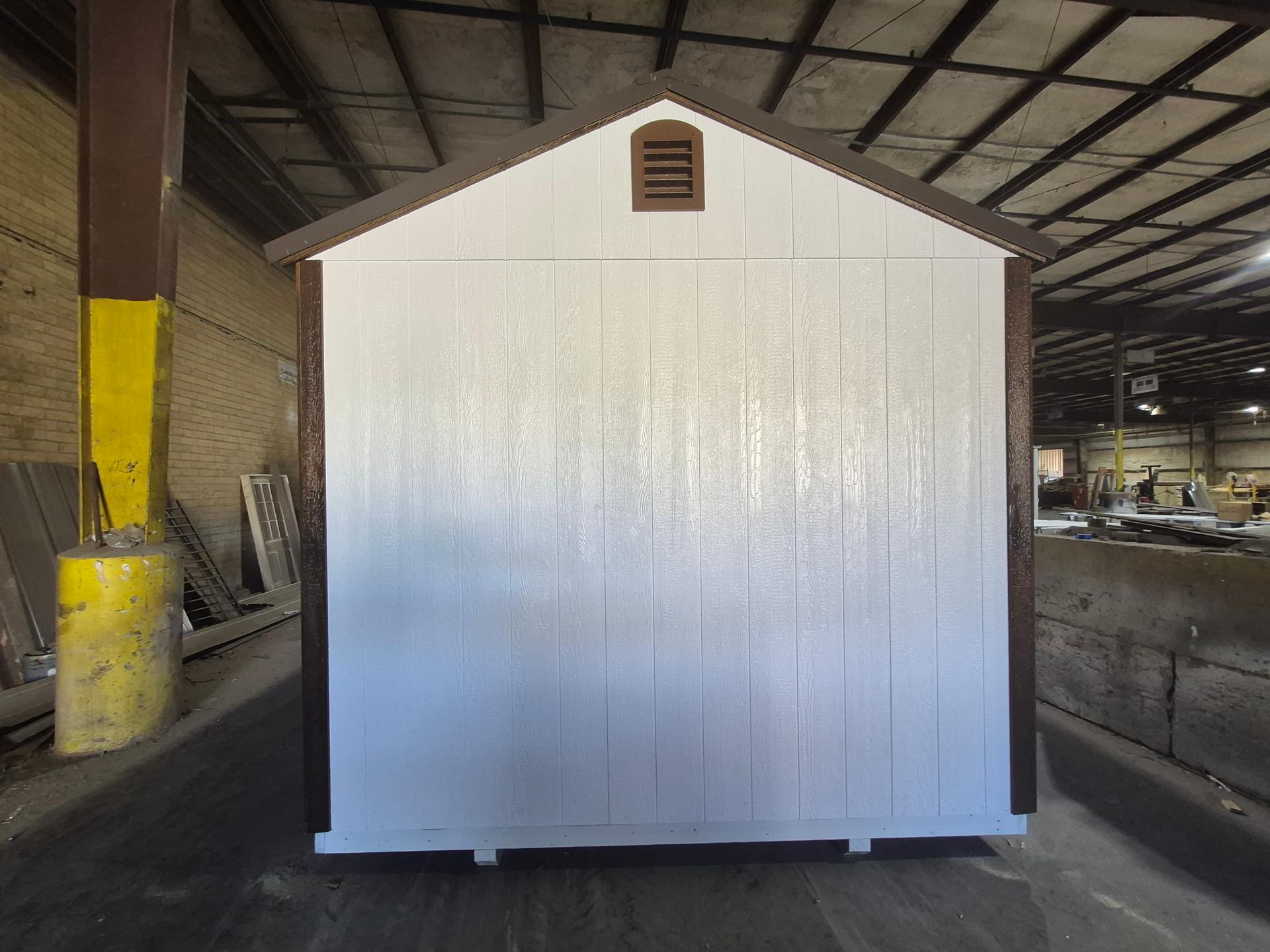 Standard Utility 10x16 portable building in White