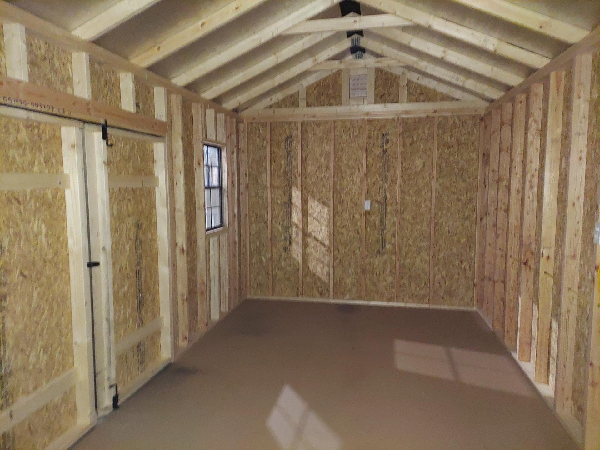 Standard Utility 10x20 portable building in Black