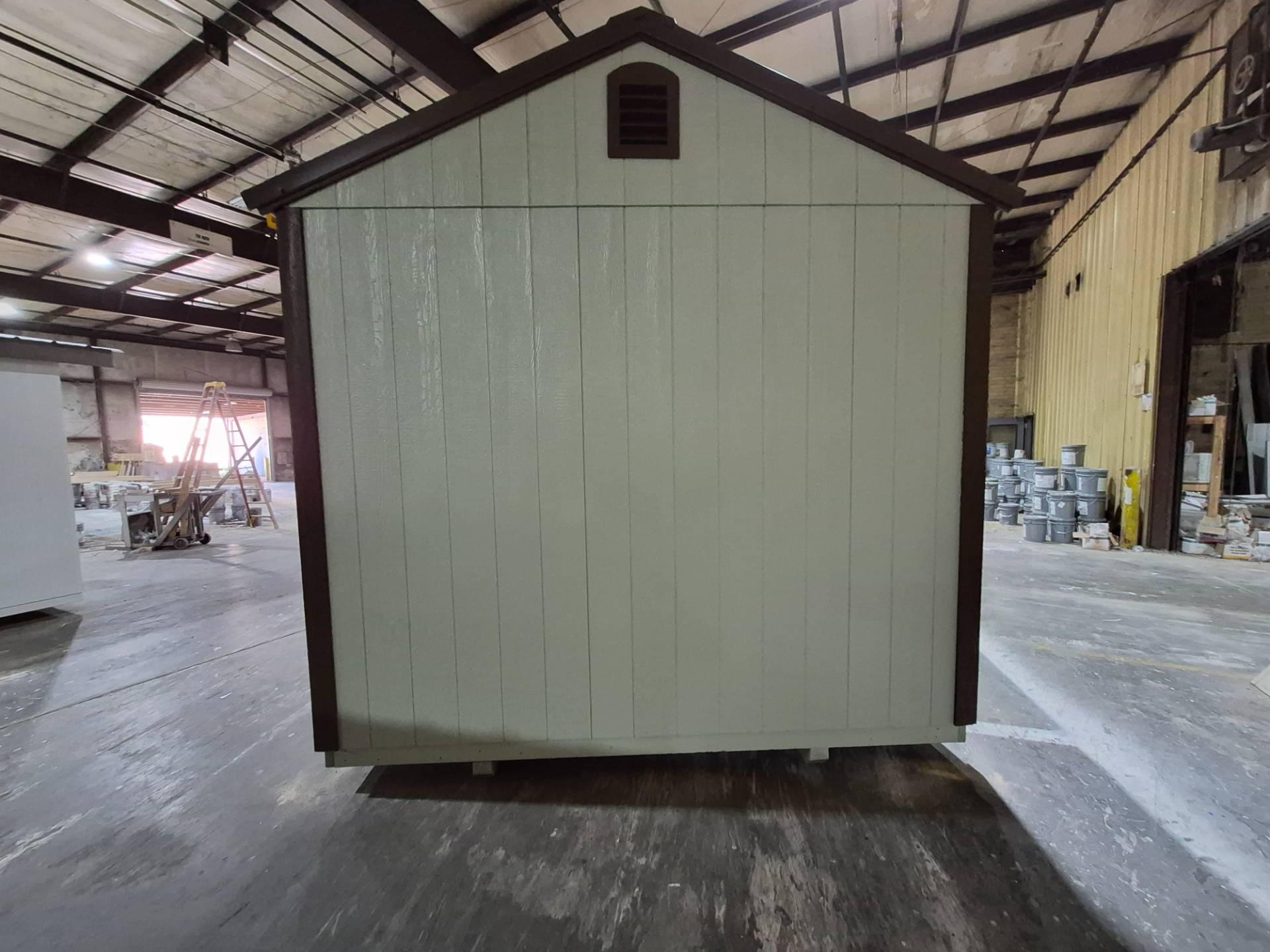Standard Utility 10x20 portable building in Pale Pine