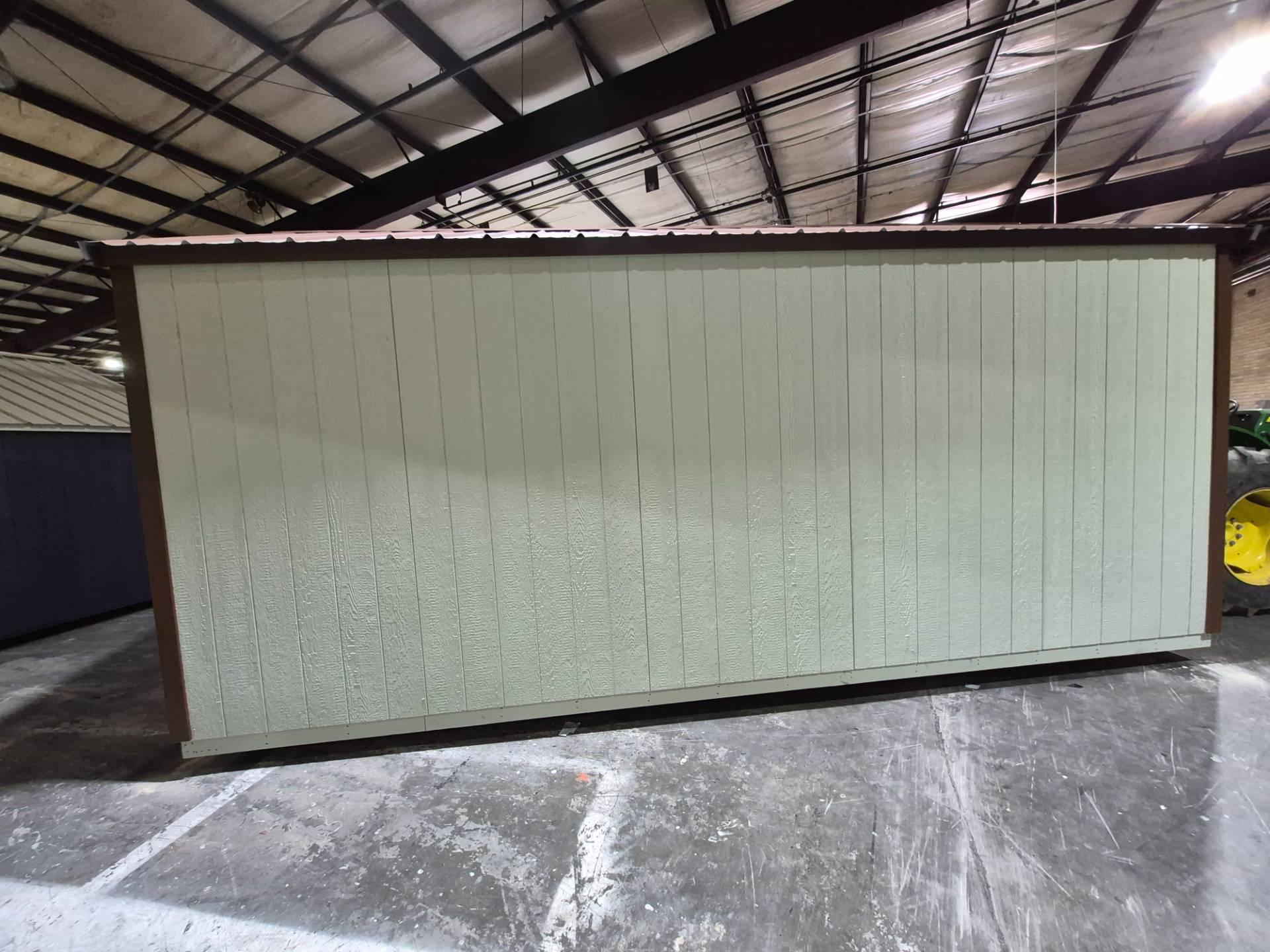 Standard Utility 10x20 portable building in Pale Pine