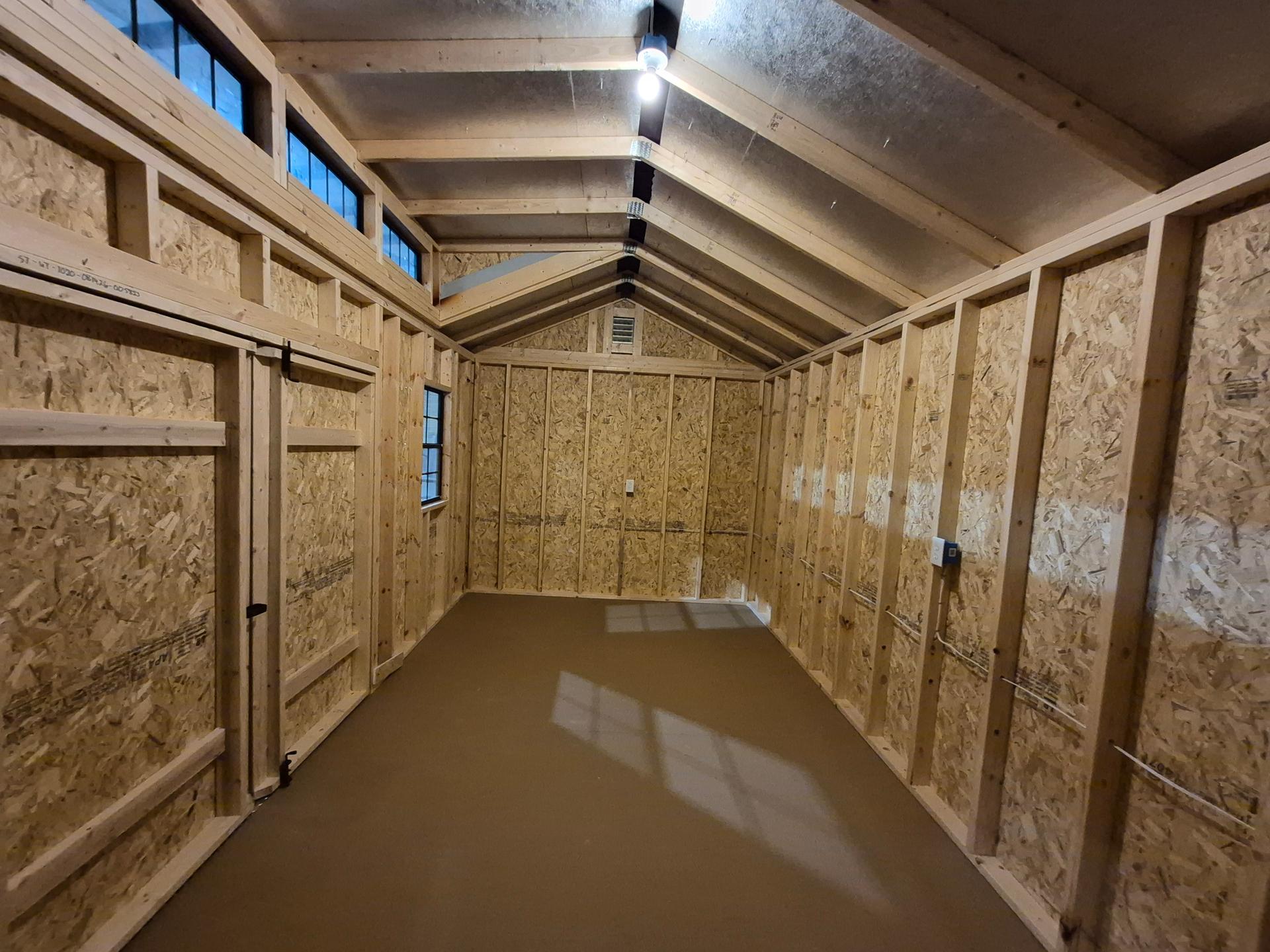 Standard Utility 10x20 portable building in Redwood