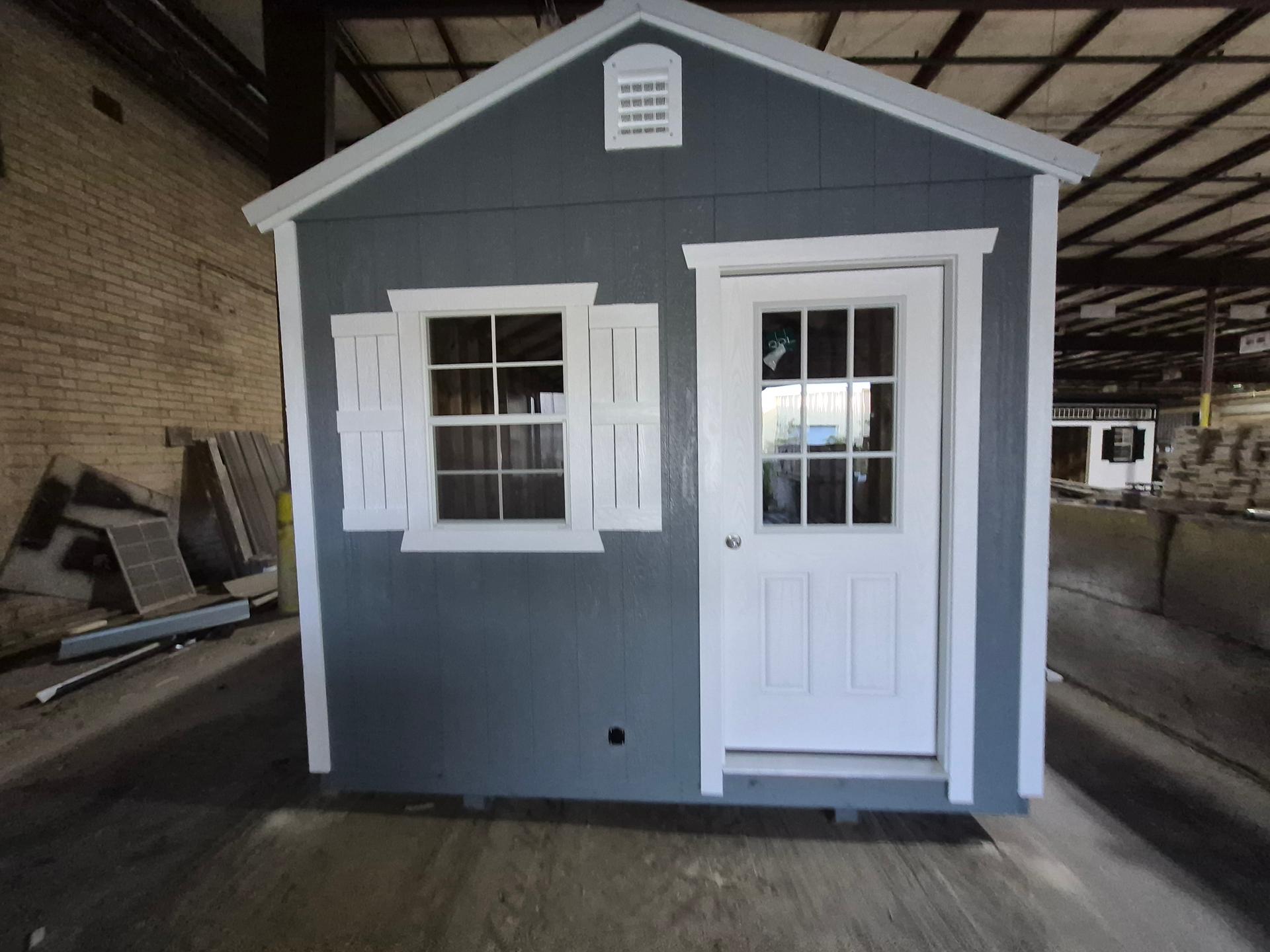 Standard Utility 10x20 portable building in Phoenix Gray