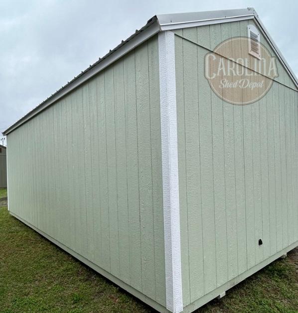 Standard Utility 10x24 portable building in Pale Pine