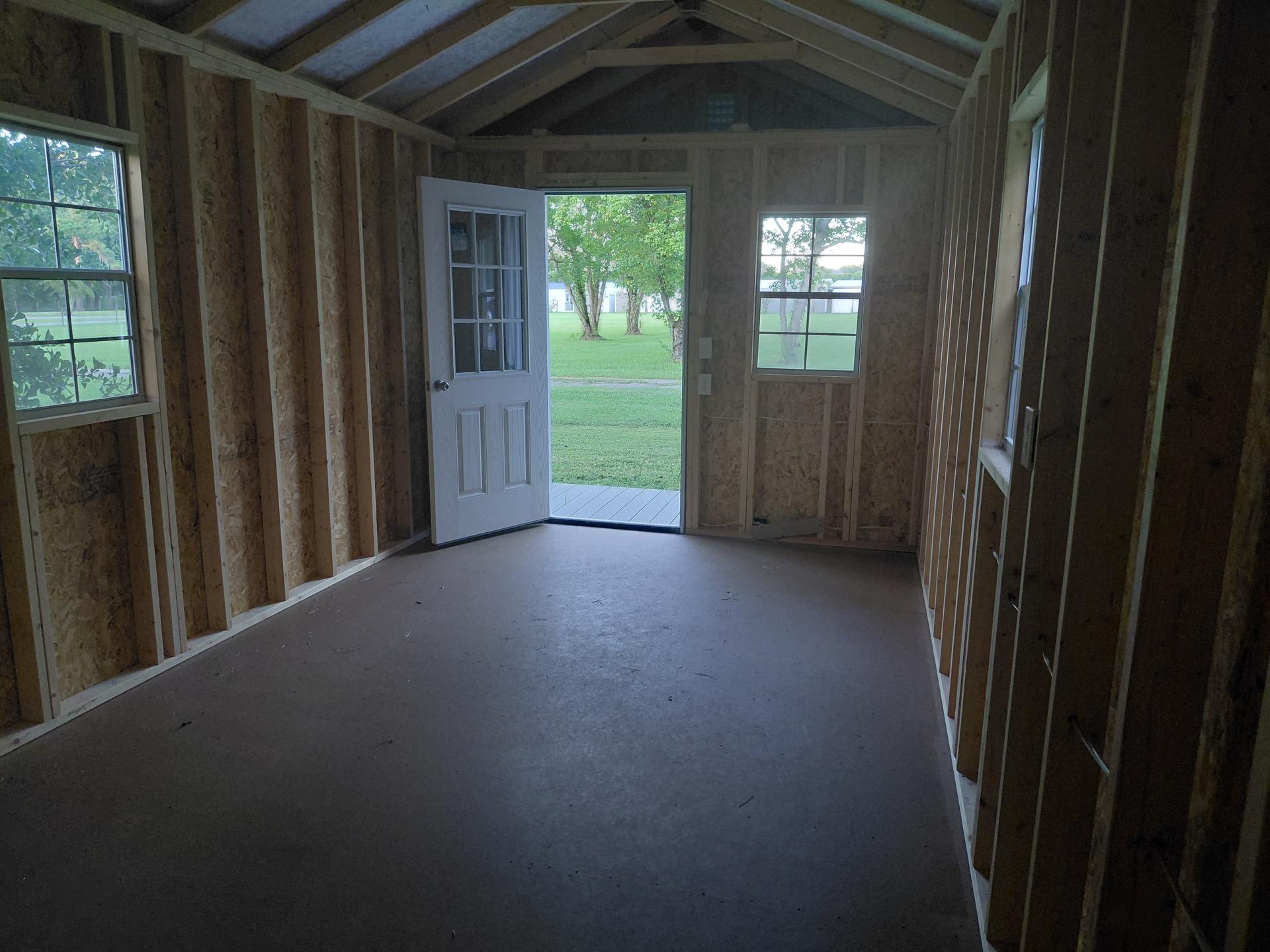 Standard Utility 10x24 portable building in White