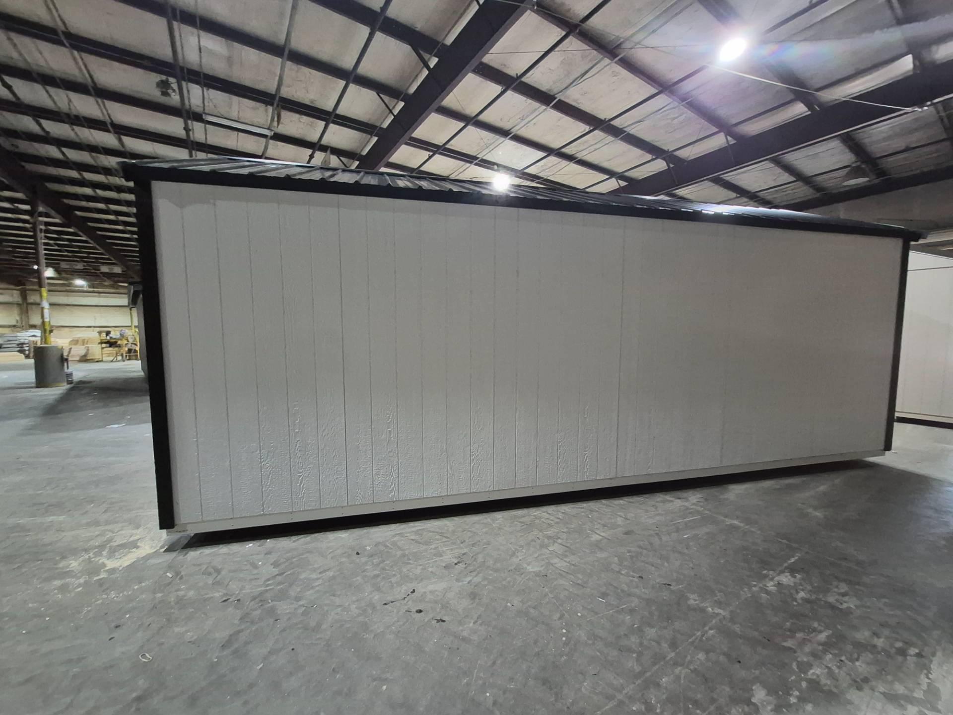Standard Utility 10x24 portable building in White