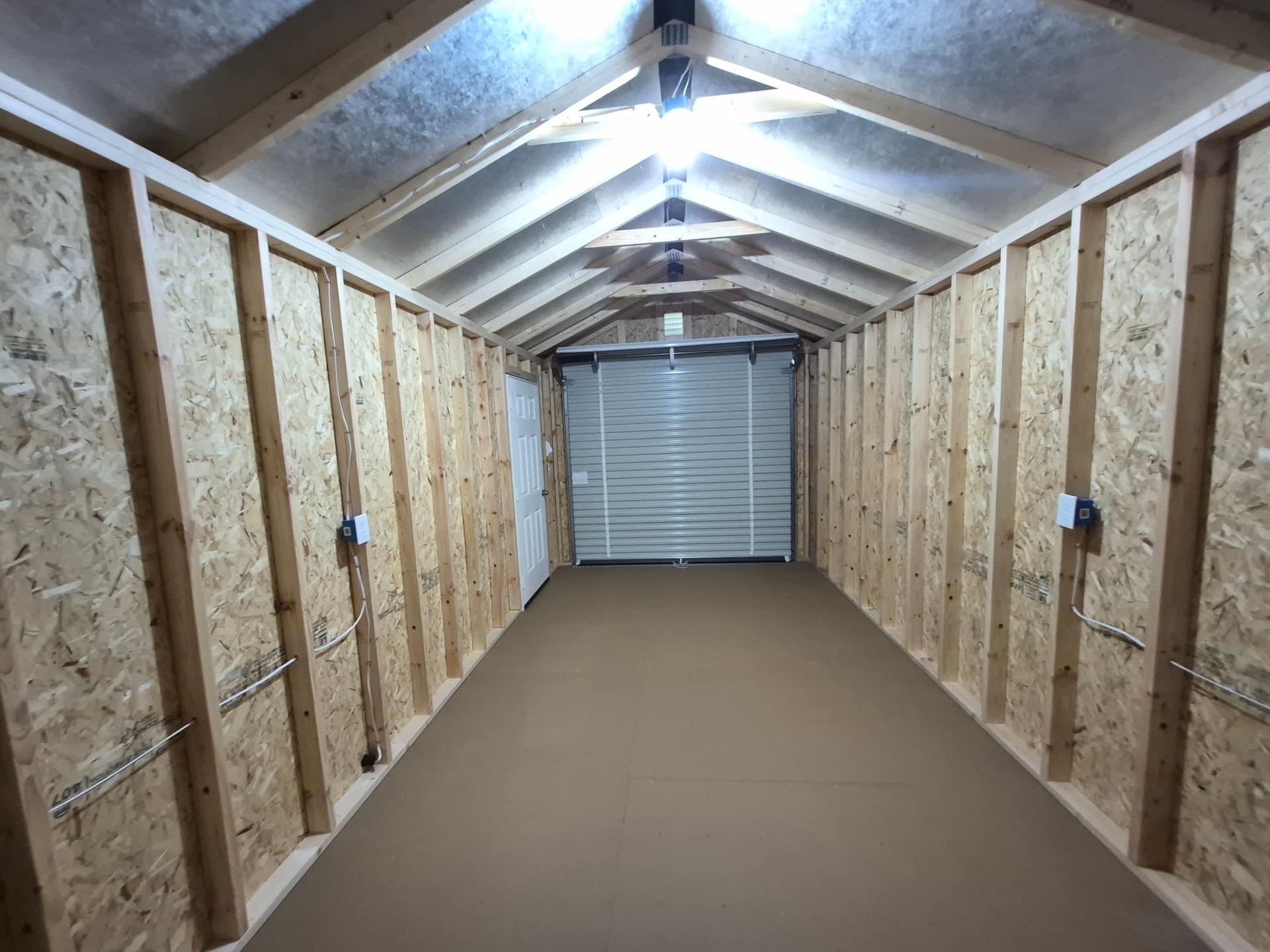 Standard Utility 10x24 portable building in Dark Woods