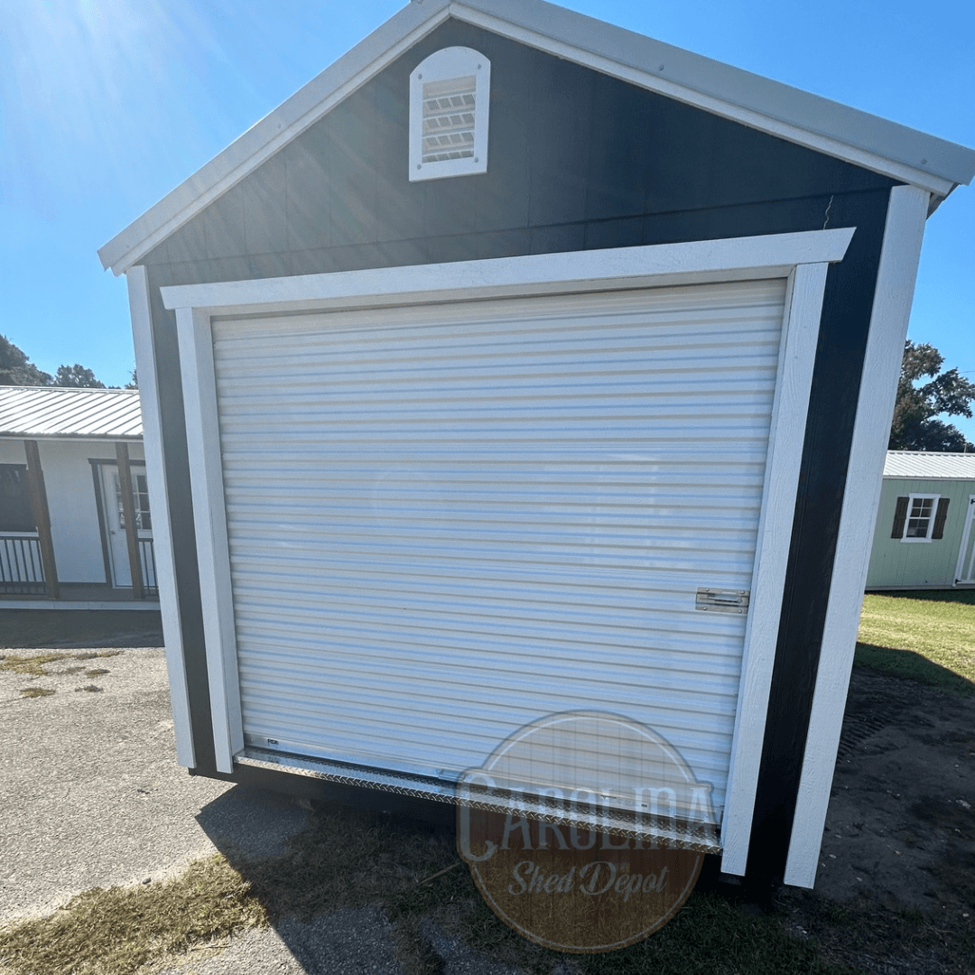 Standard Utility 10x24 portable building in Black