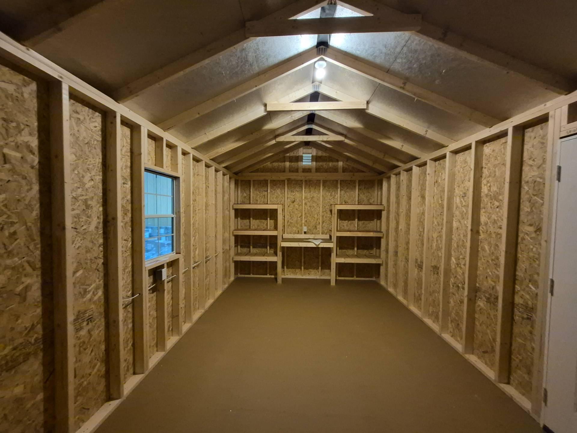 Standard Utility 12x20 portable building in Rustic