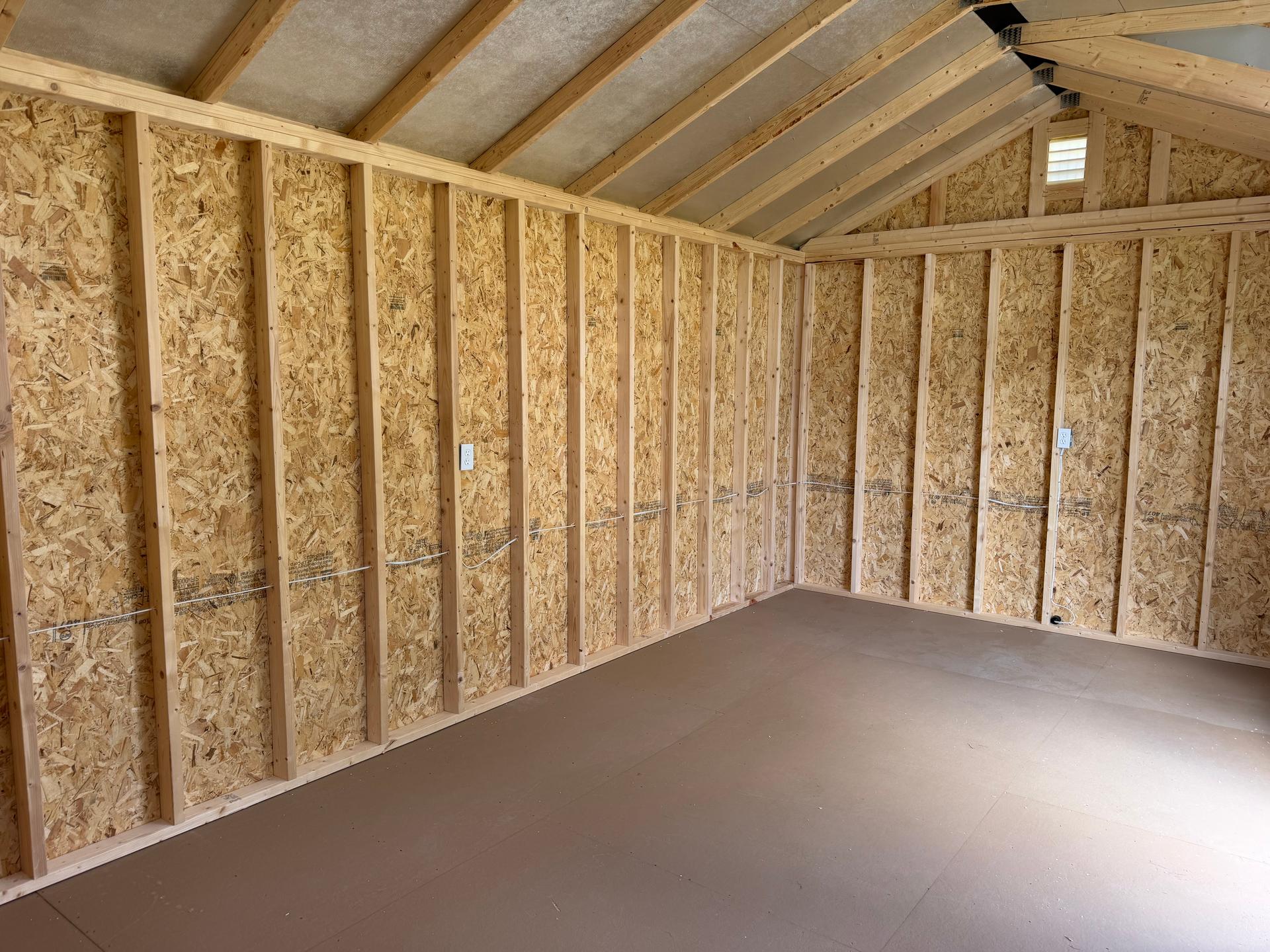 Standard Utility 12x20 portable building in Pale Pine
