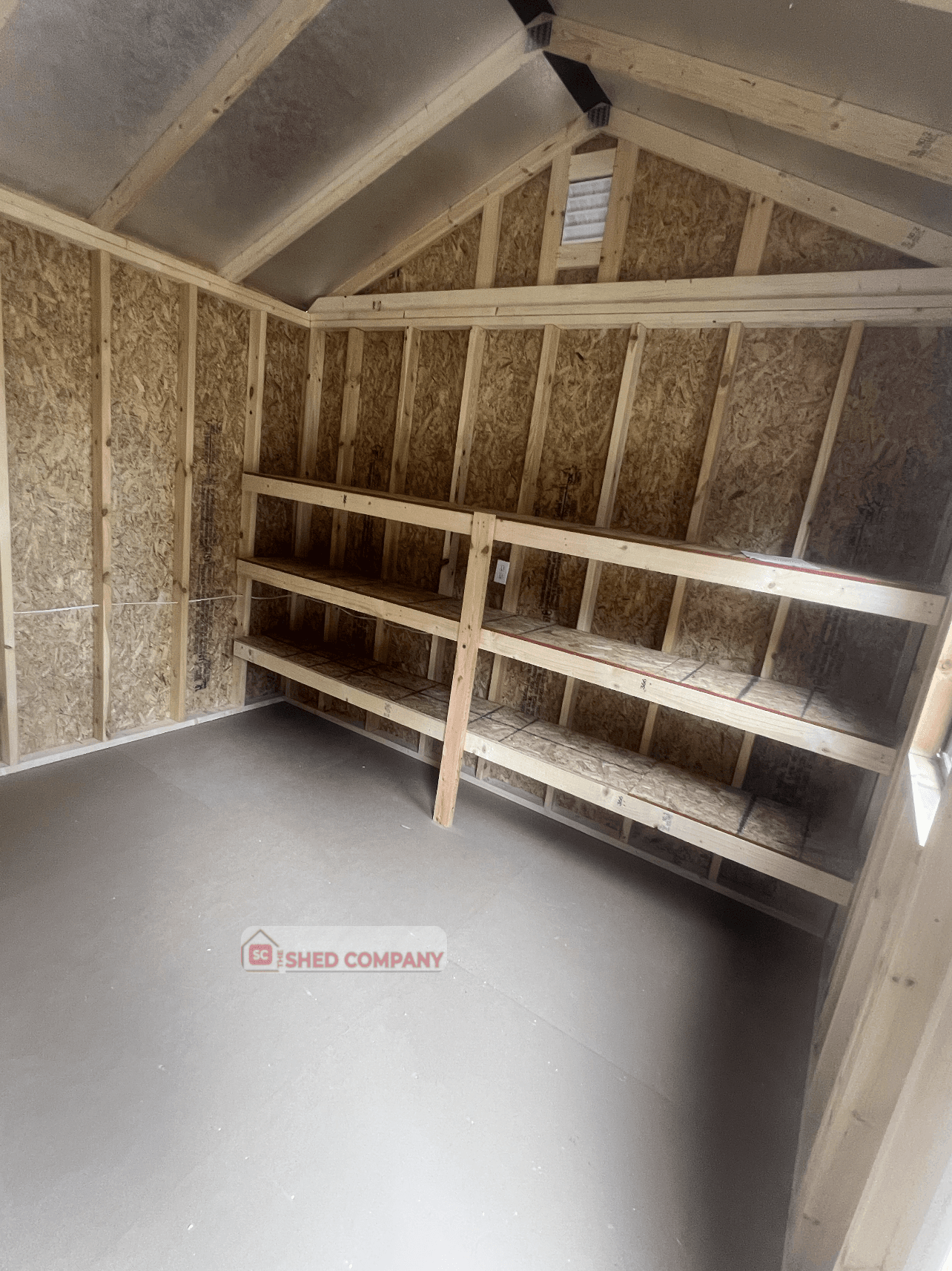 Standard Utility 12x20 portable building in Gray Heron