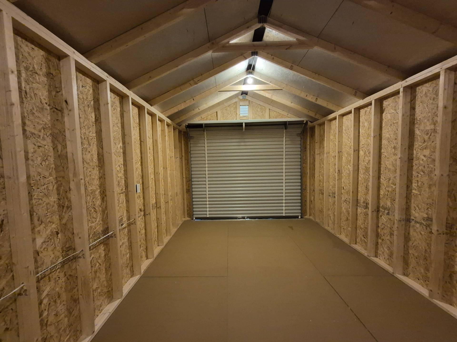 Standard Utility 12x24 portable building in Barnwood Gray