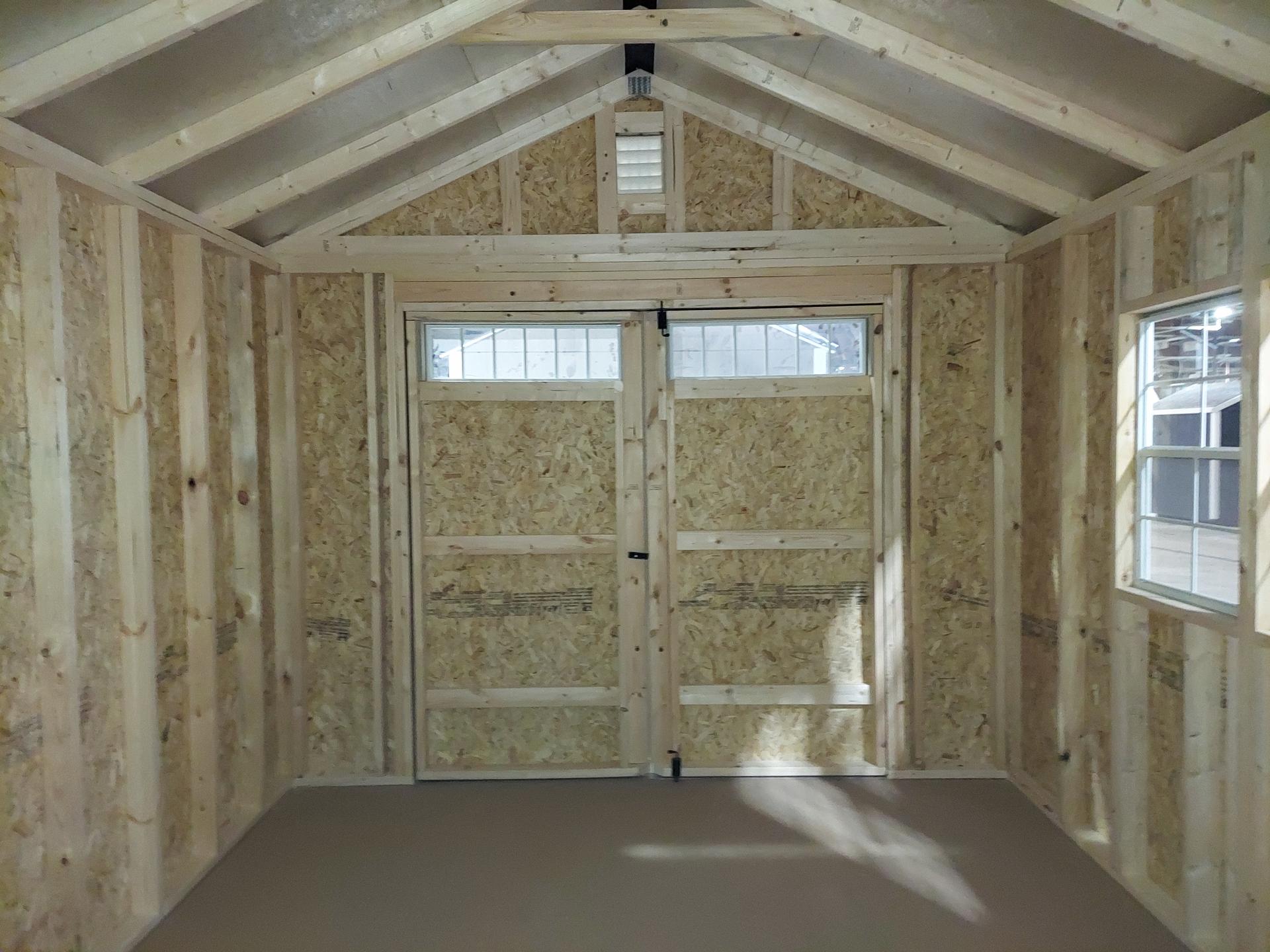 Standard Utility 12x28 portable building in Barnwood Grey