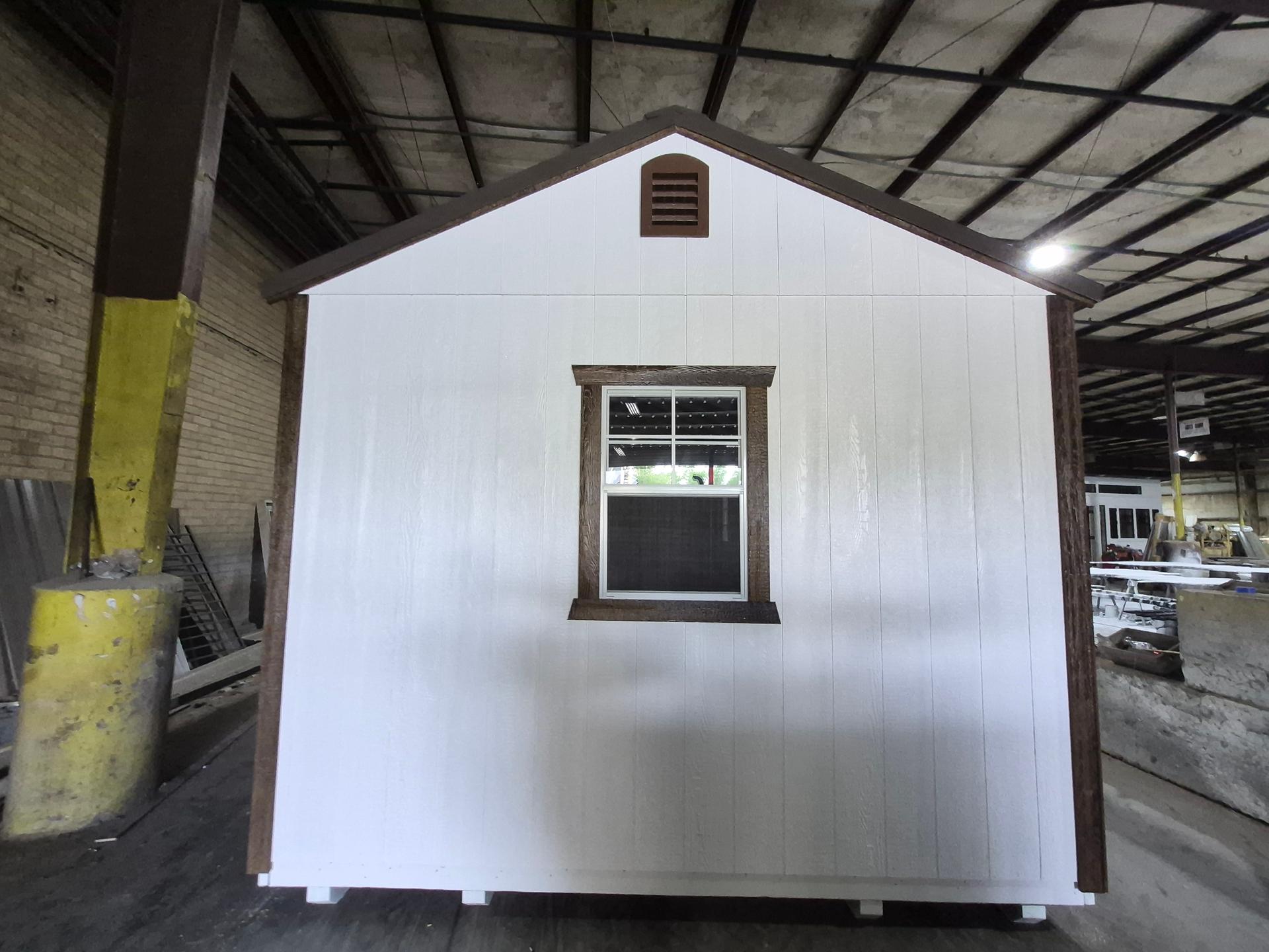 Standard Utility 12x28 portable building in Commercial White