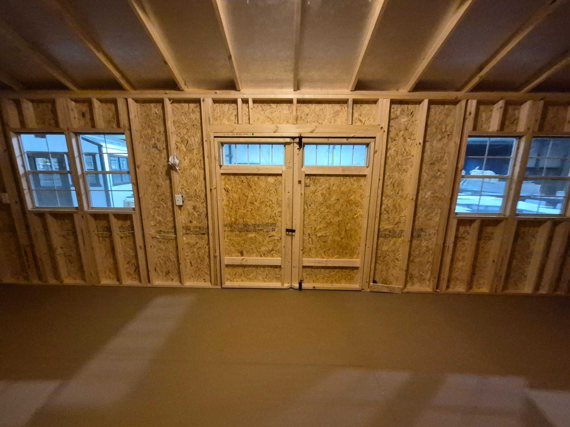 Standard Utility 12x28 portable building in Barnwood Gray