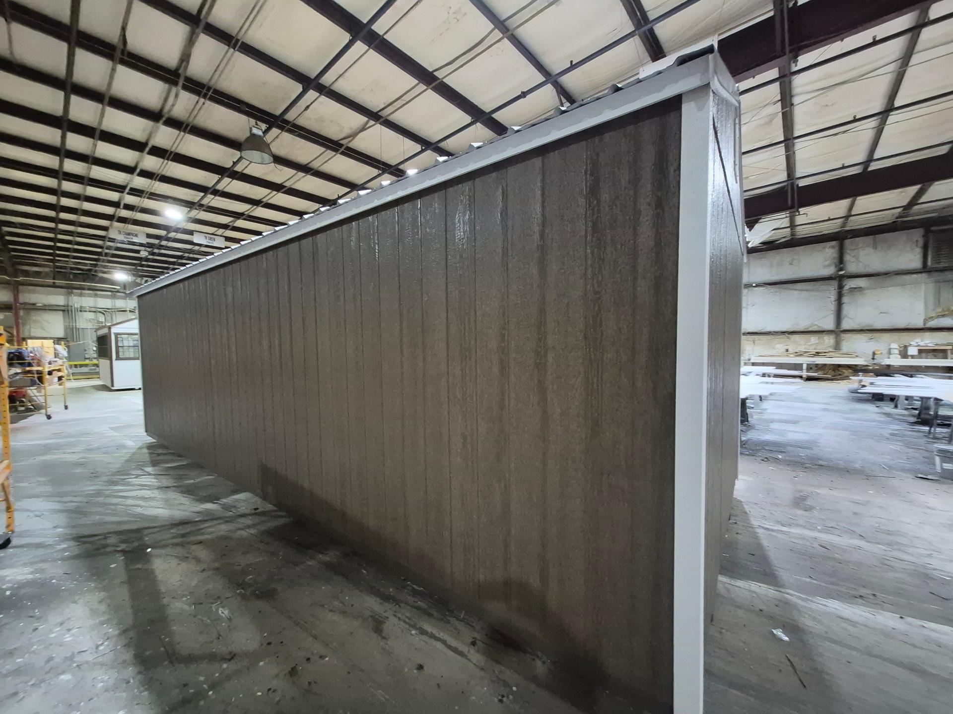 Standard Utility 12x28 portable building in Barnwood Gray