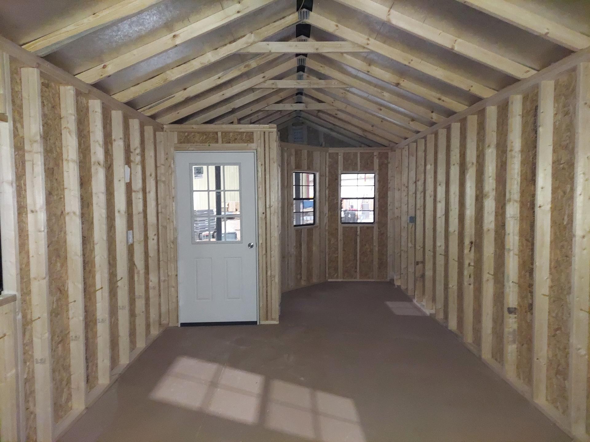Standard Utility 12x32 portable building in White