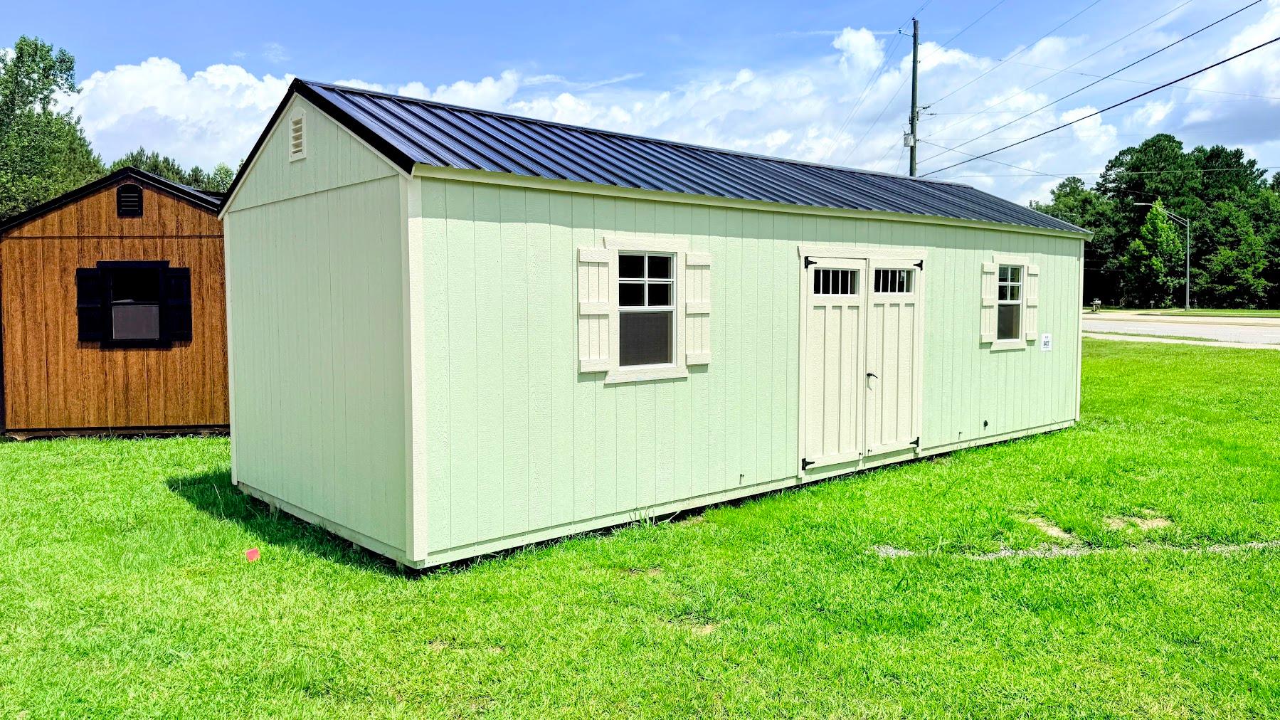 Standard Utility 12x32 portable building in Pale Pine