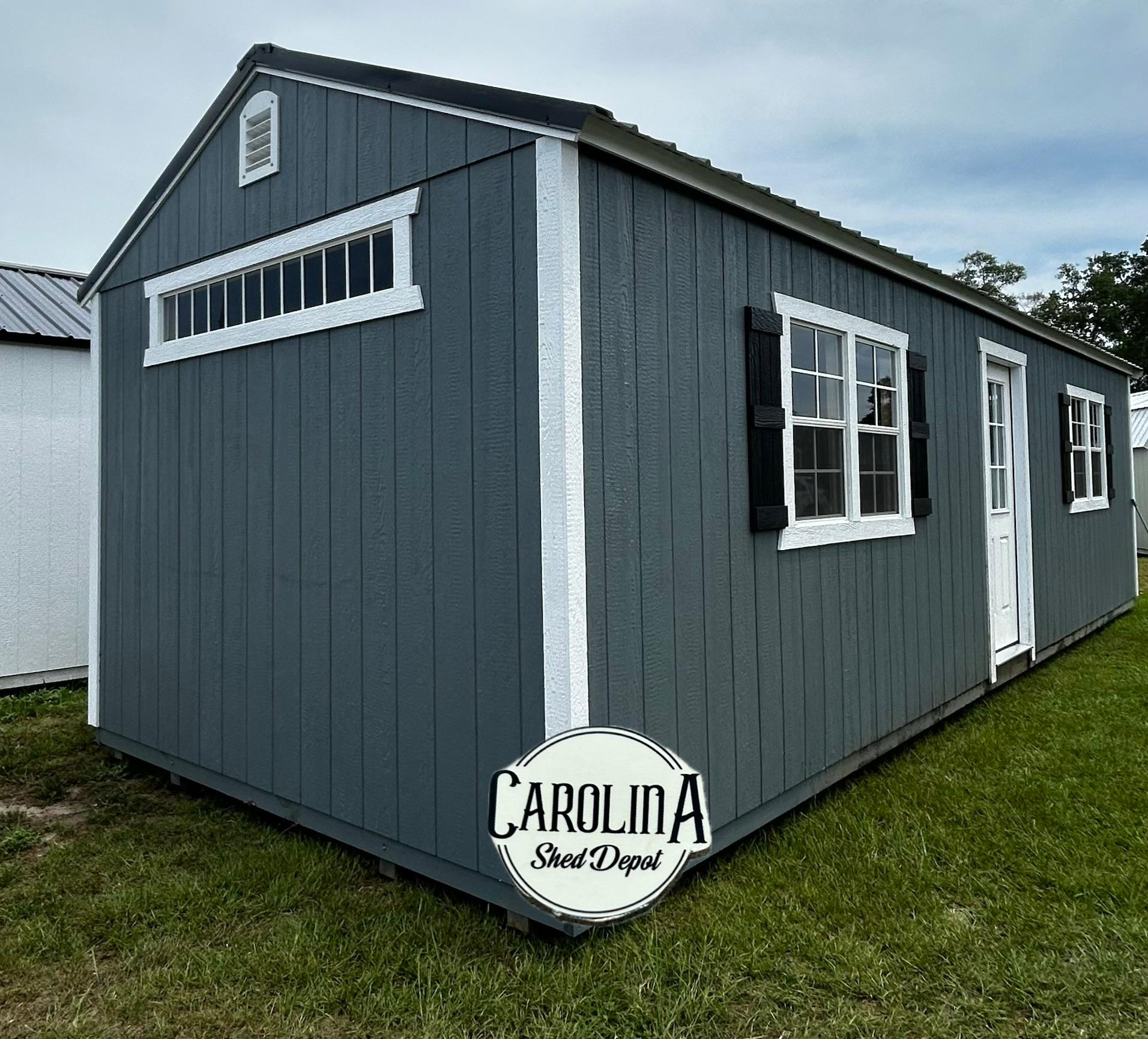 Standard Utility 12x32 portable building in Phoenix Gray