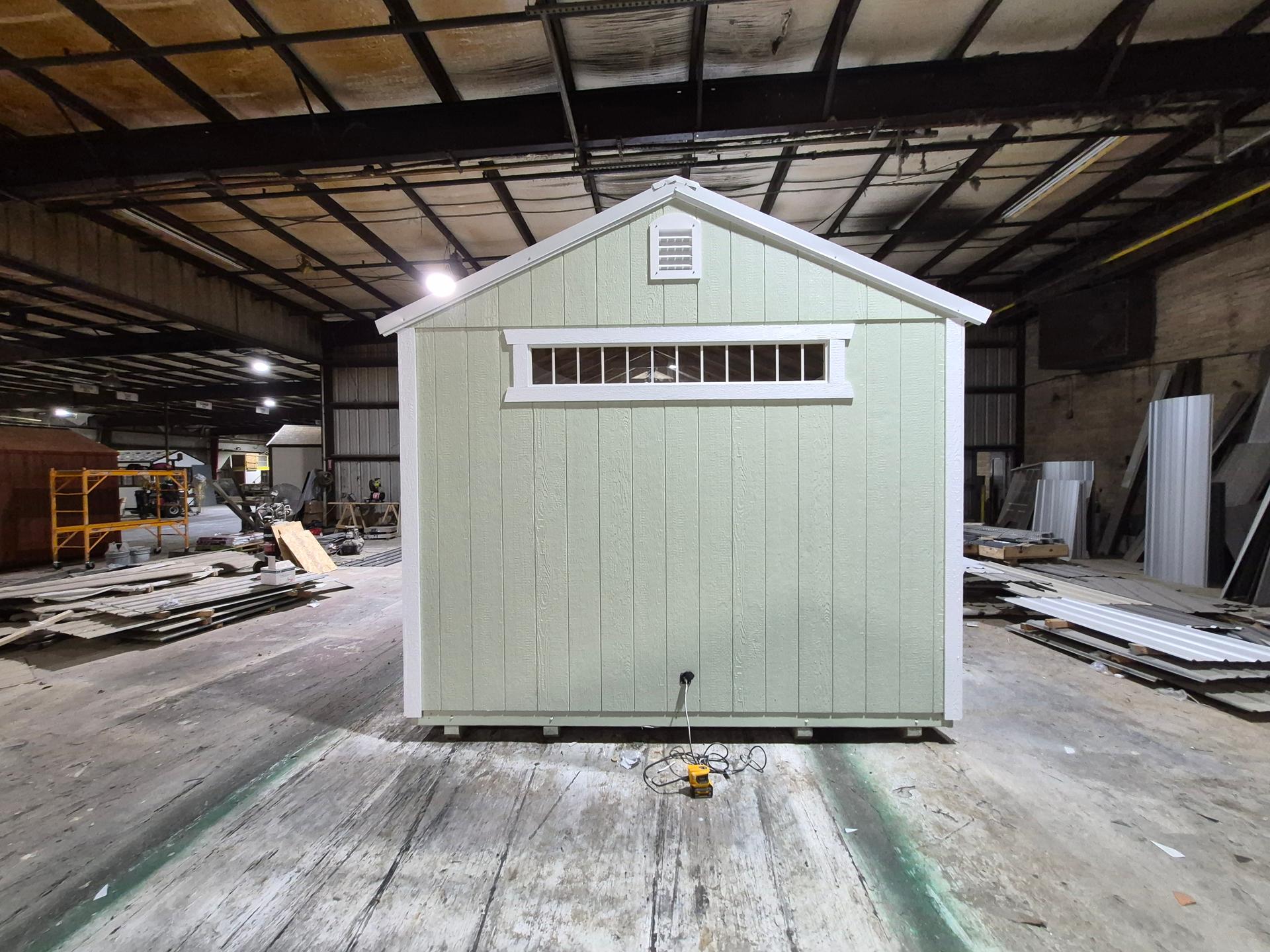 Standard Utility 12x32 portable building in Pale Pine