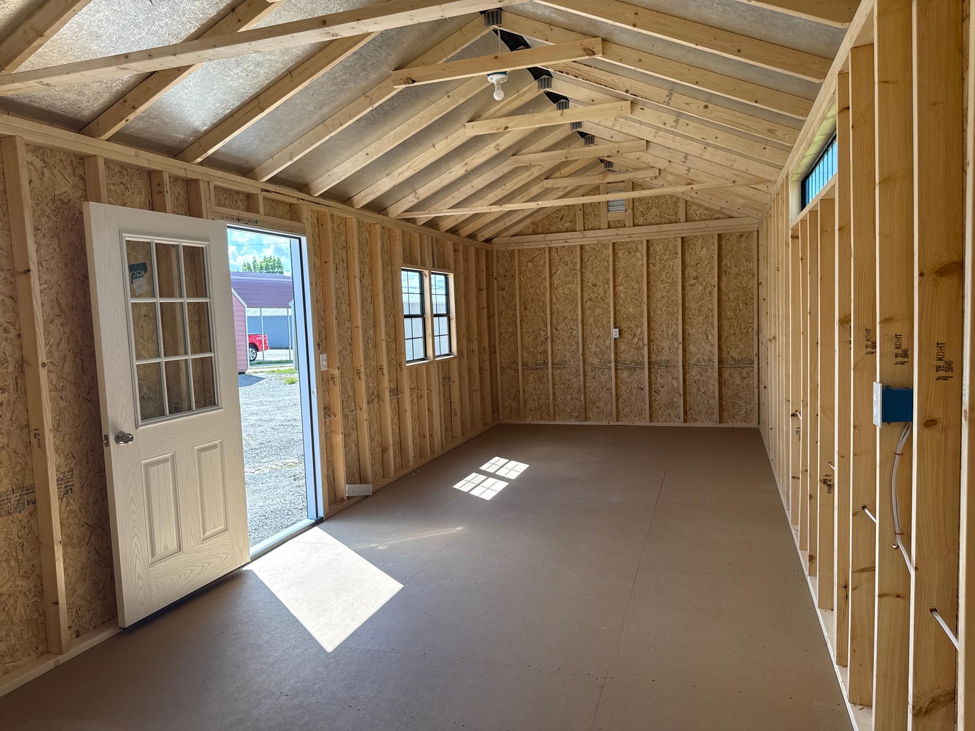 Standard Utility 12x32 portable building in White