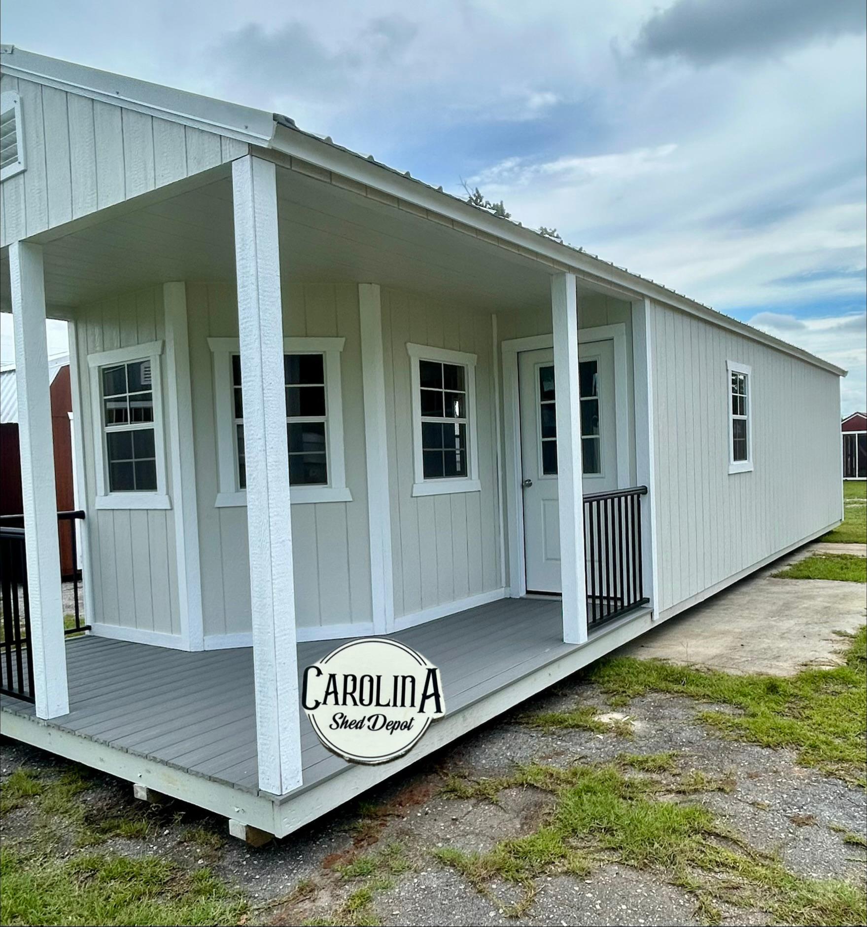 Standard Utility 12x40 portable building in Gray Heron