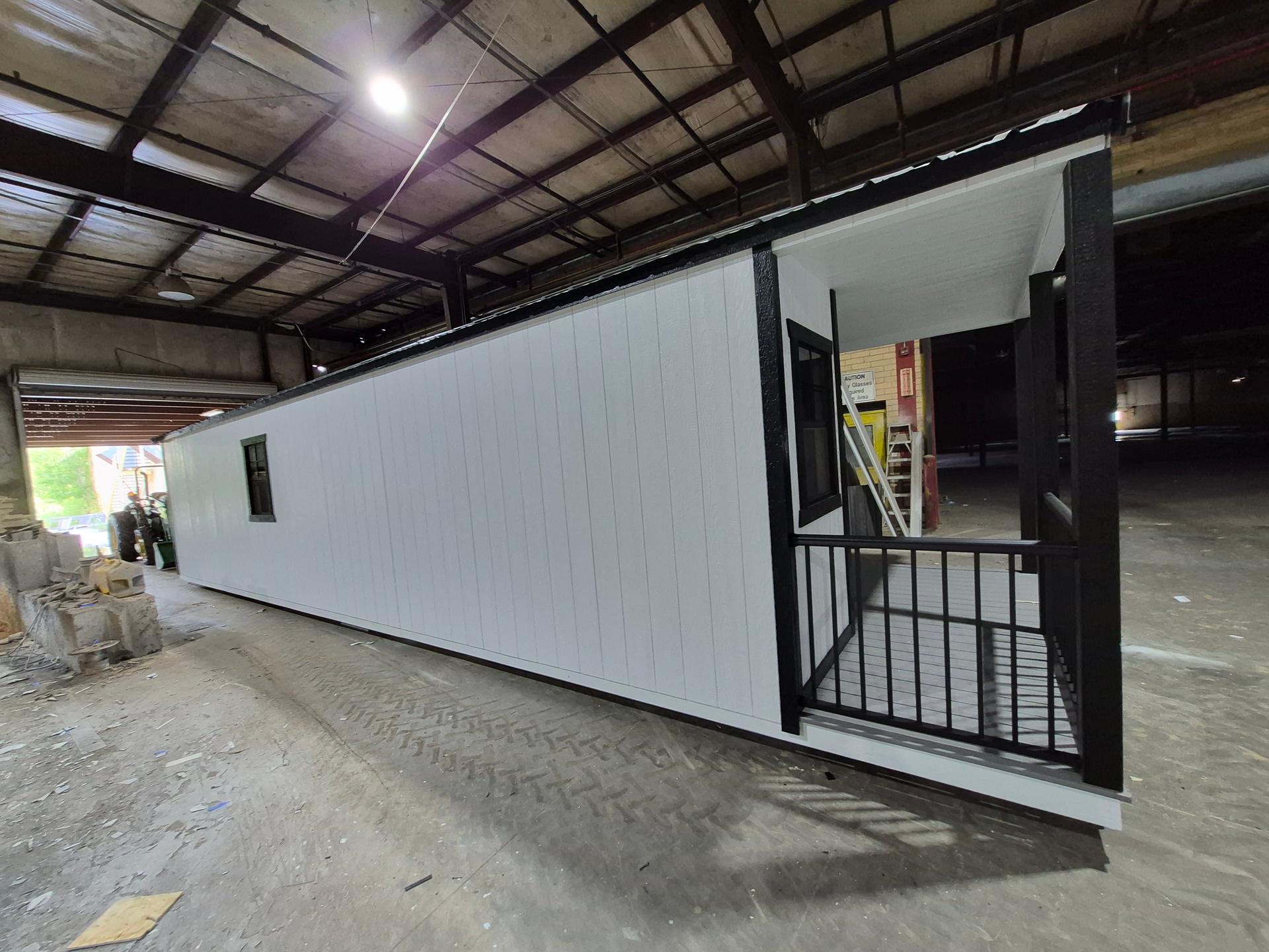 Standard Utility 12x40 portable building in White