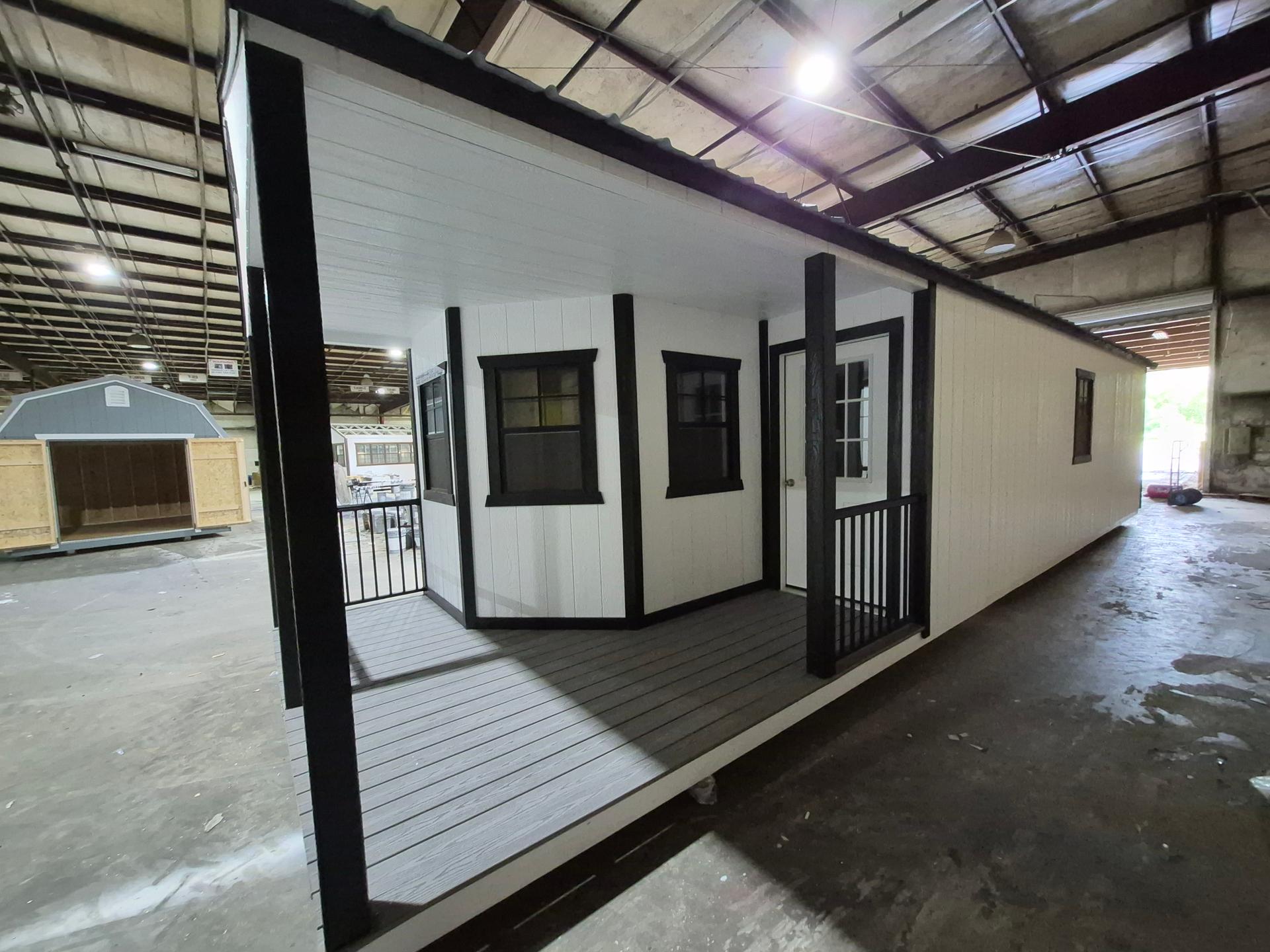 Standard Utility 12x40 portable building in White