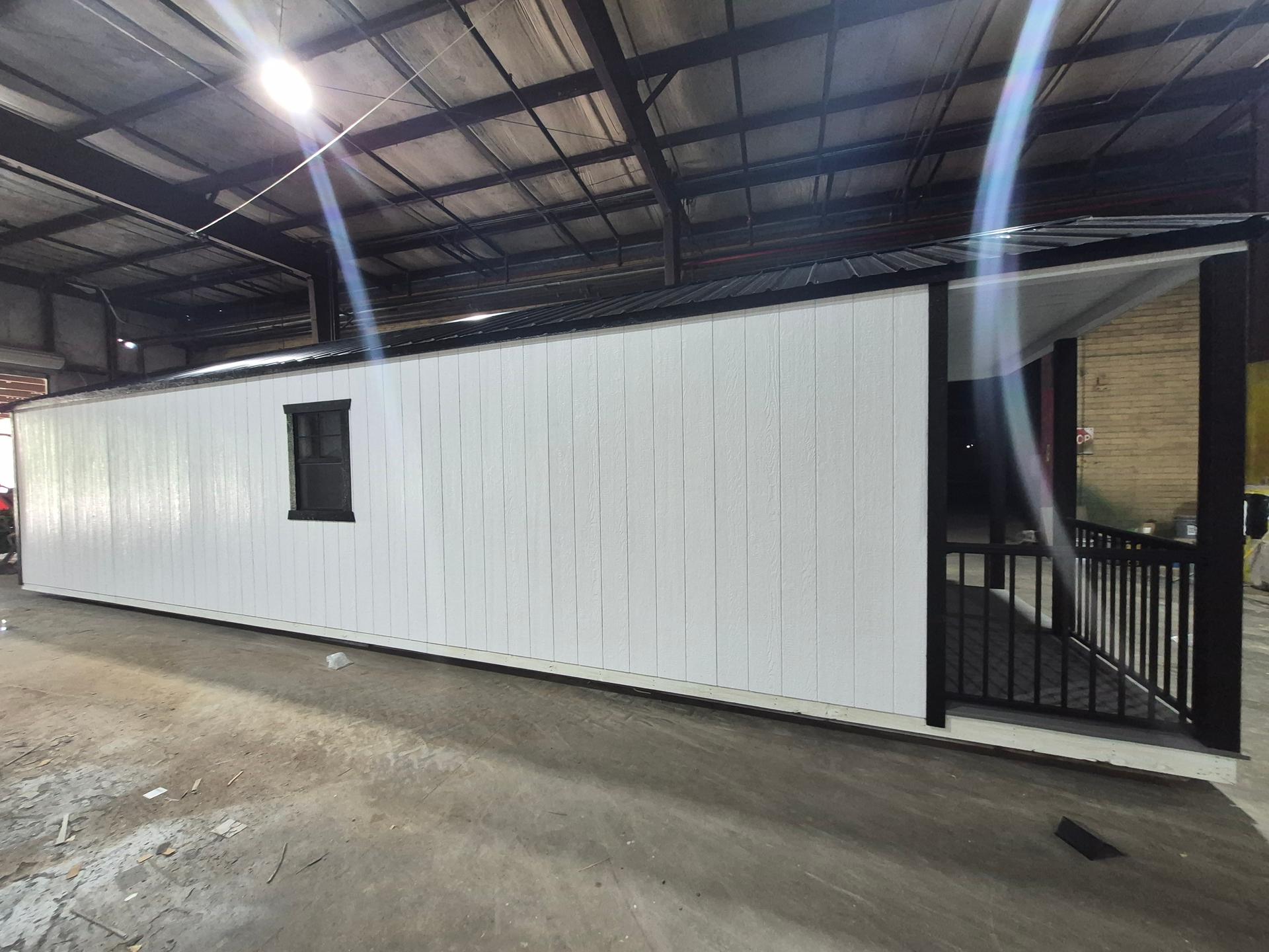 Standard Utility 12x40 portable building in White