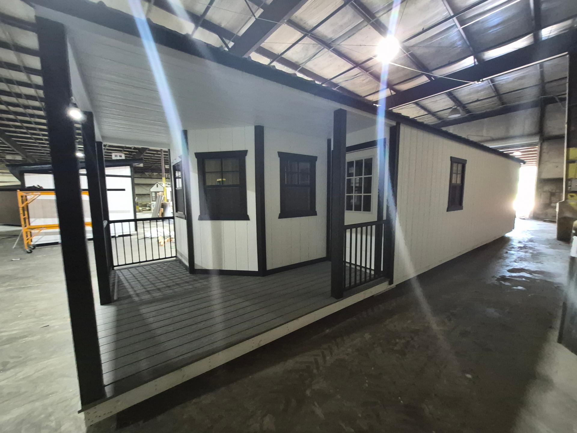Standard Utility 12x40 portable building in White