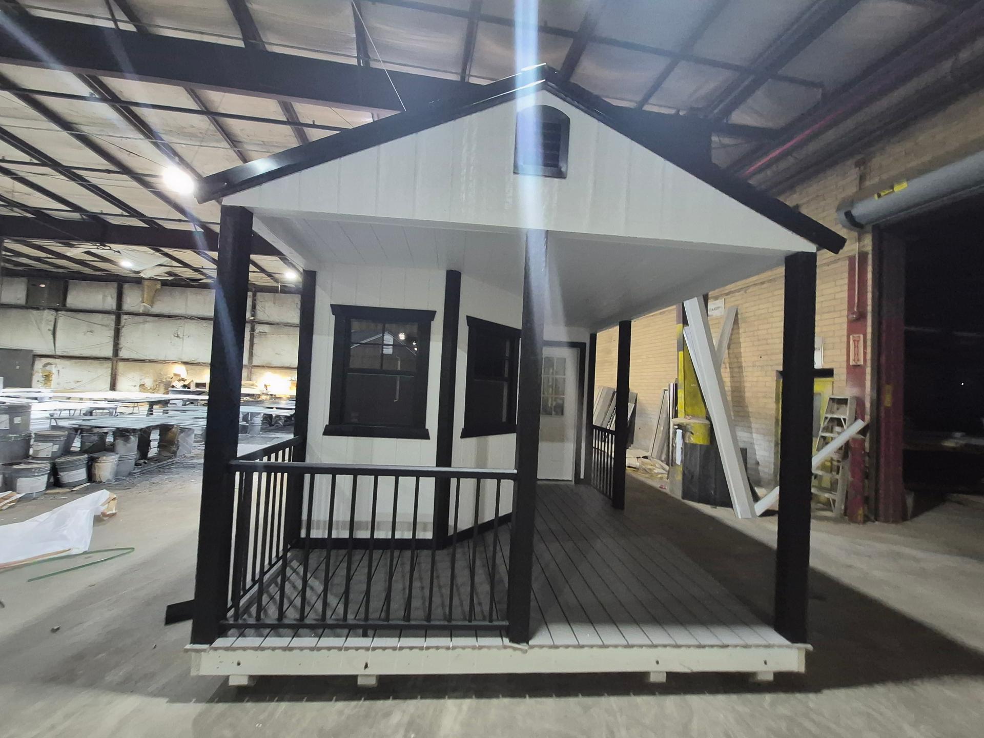 Standard Utility 12x40 portable building in White