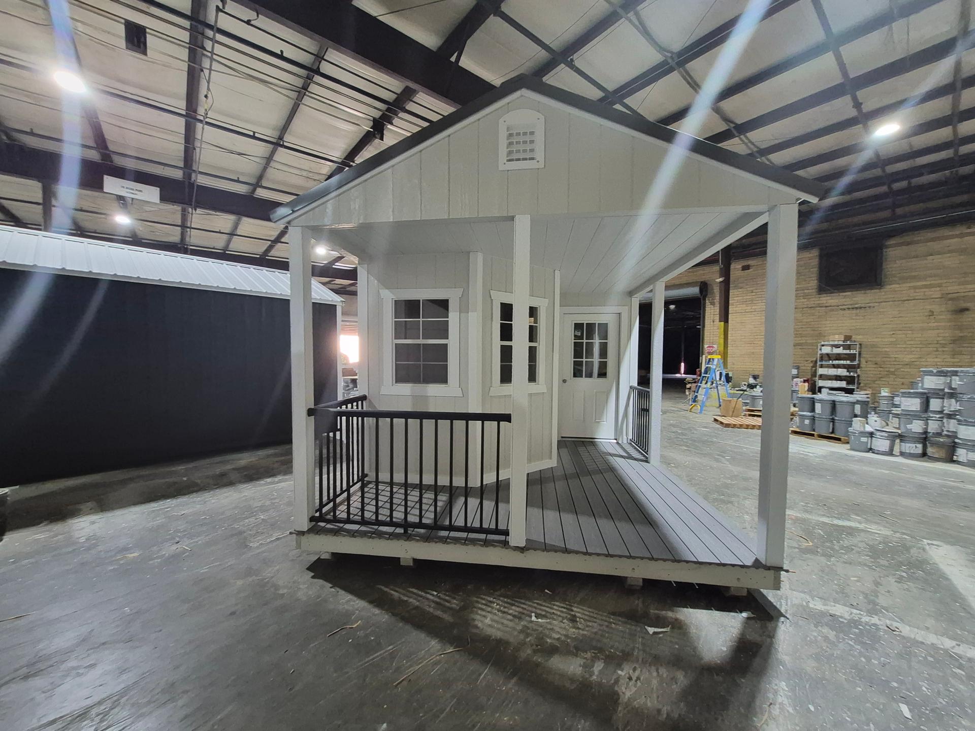 Standard Utility 12x40 portable building in Gray Heron