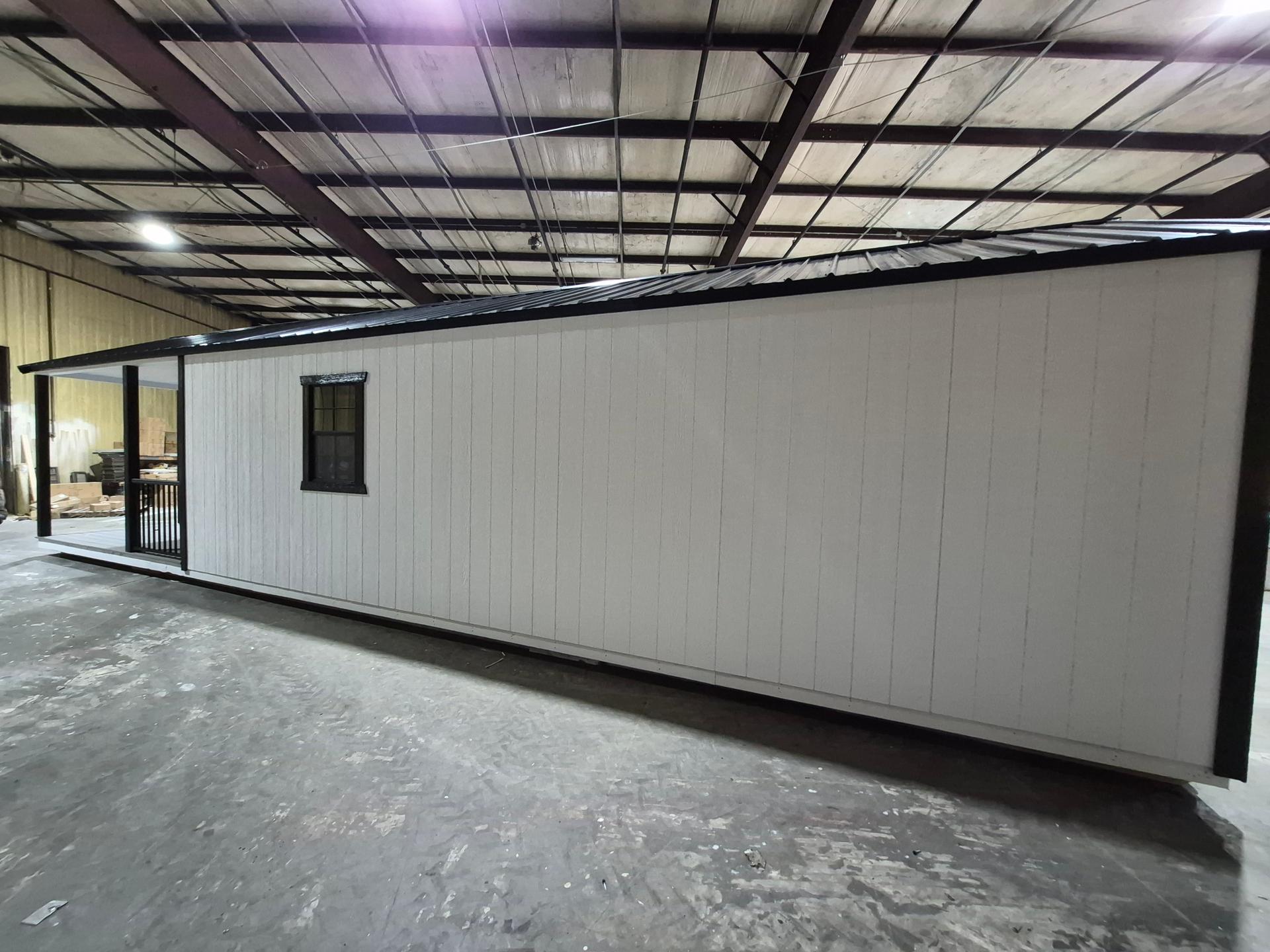 Standard Utility 12x40 portable building in White
