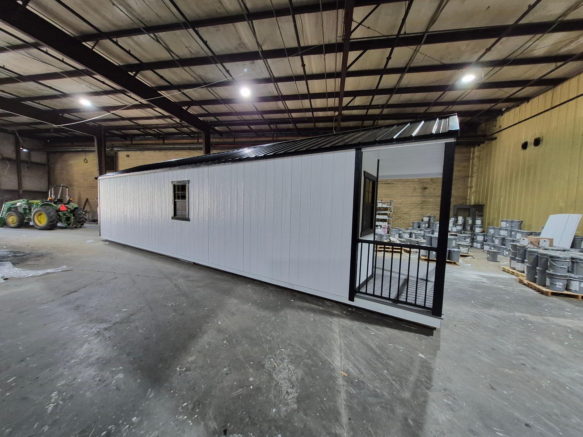 Standard Utility 12x40 portable building in White