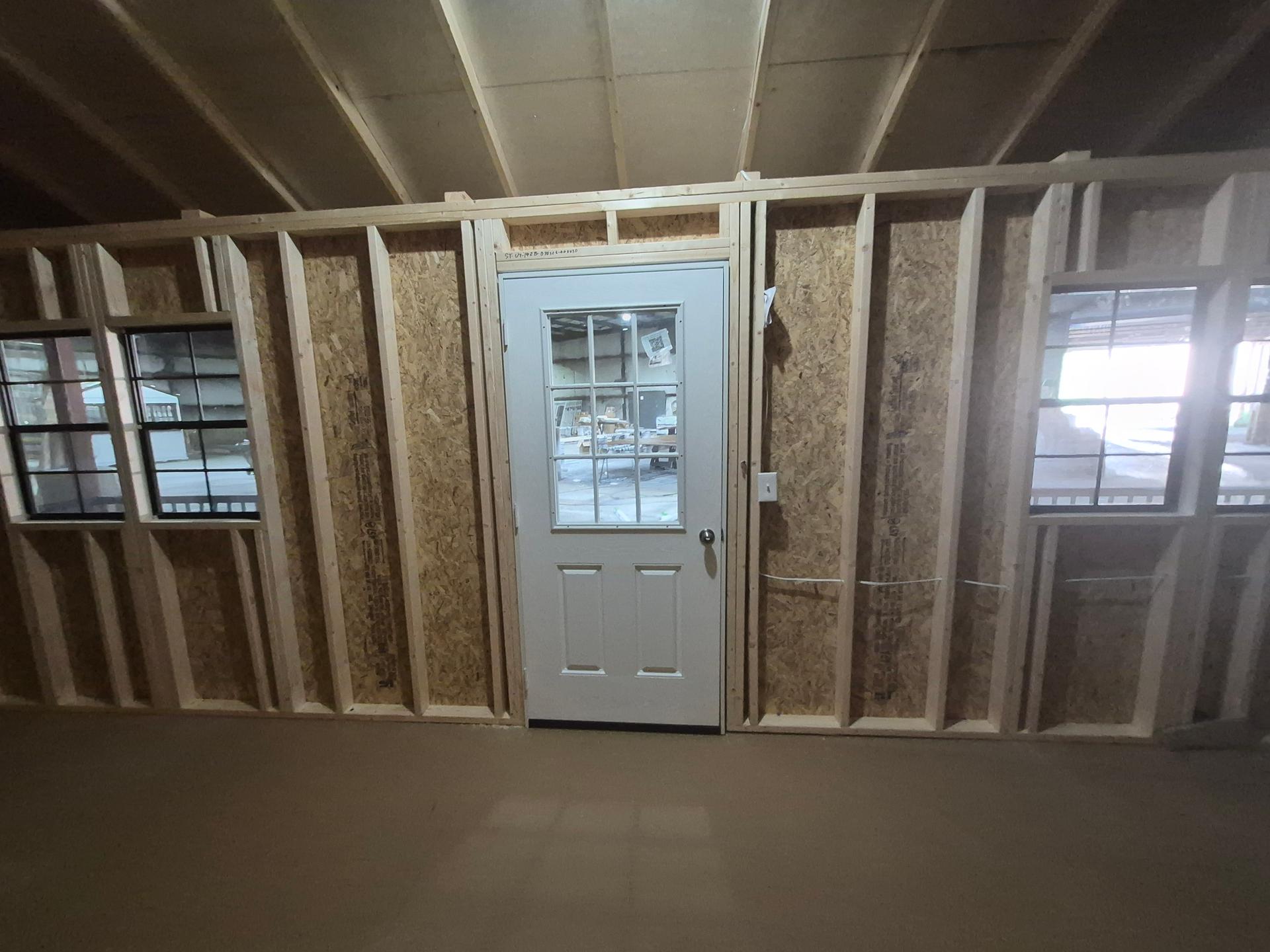 Standard Utility 14x28 portable building in White