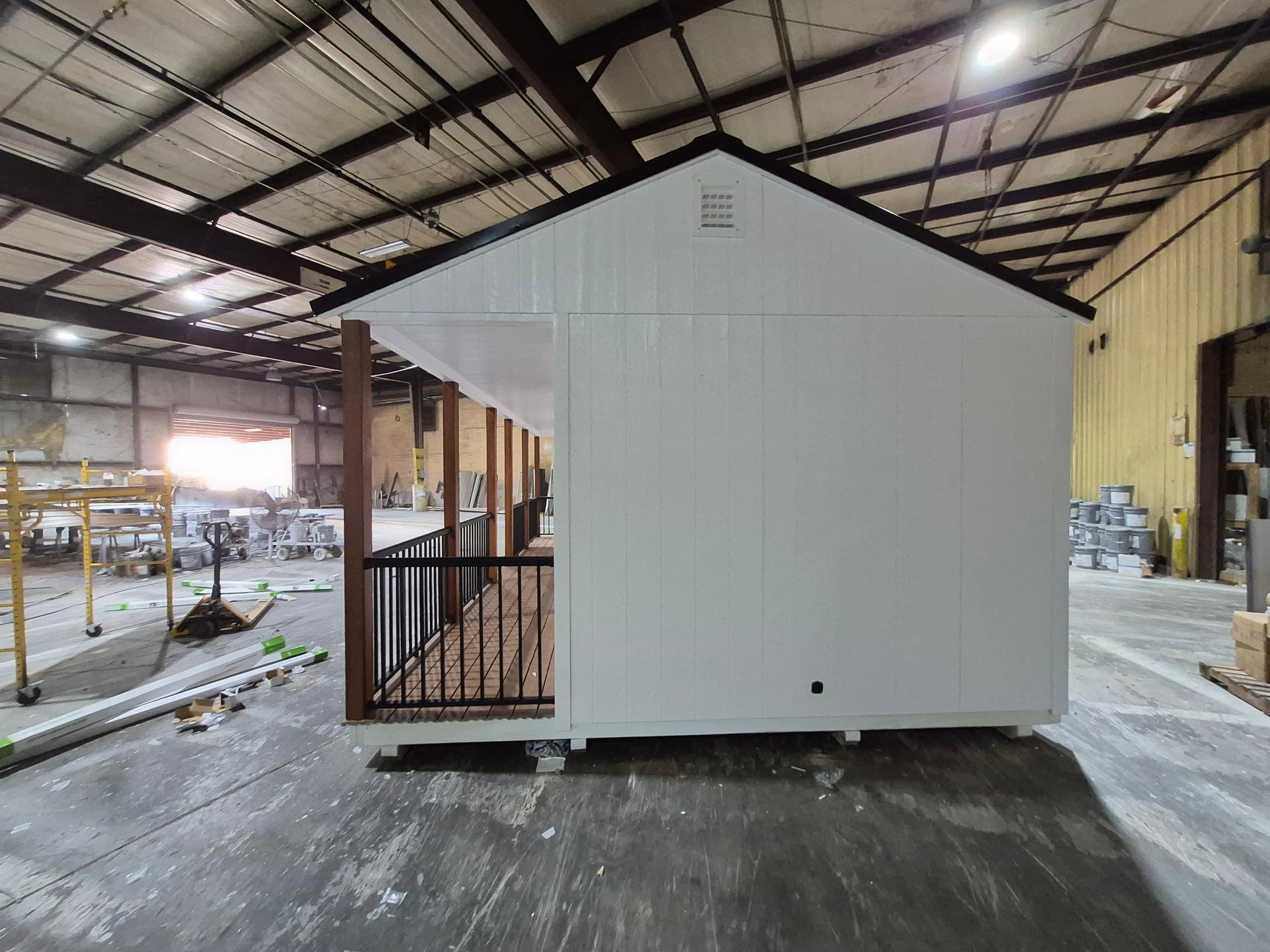 Standard Utility 14x28 portable building in White